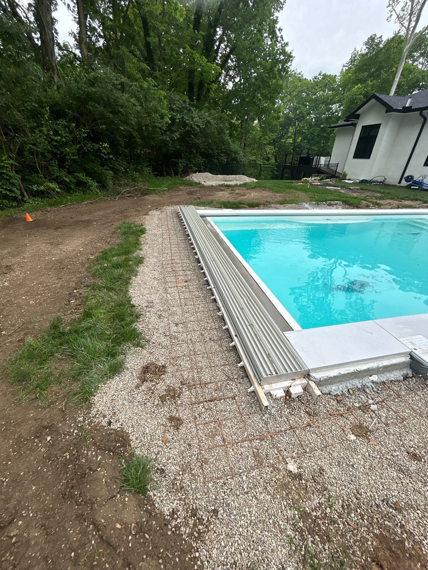 High-End Residential Turf Surrounding Pool in Powell by Southwest Greens Midwest