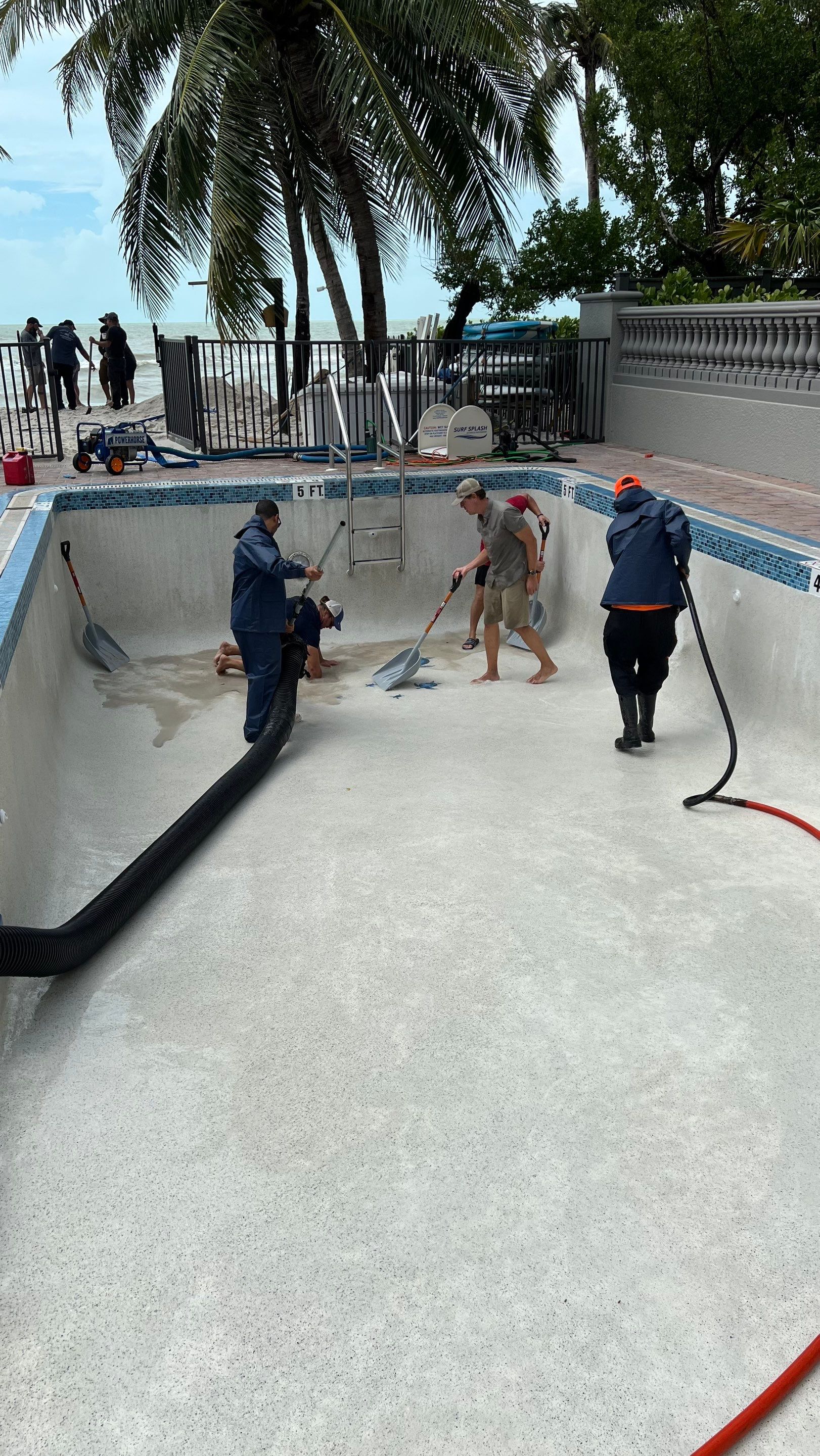 Naples Resort Pool Cleanout and Stormwater System Maintenance by Don Mar, Inc. Storm Water Solutions
