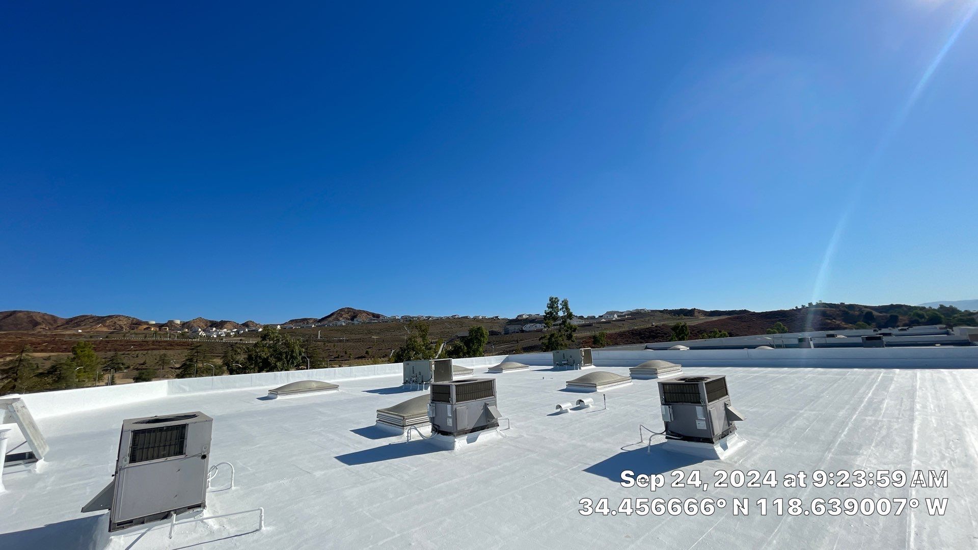 Project in Valencia by Shark Commercial Roofing Systems