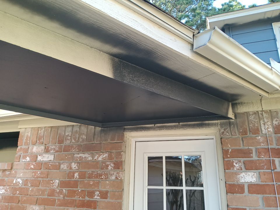Interior and exterior painting project by Roof Concepts Construction