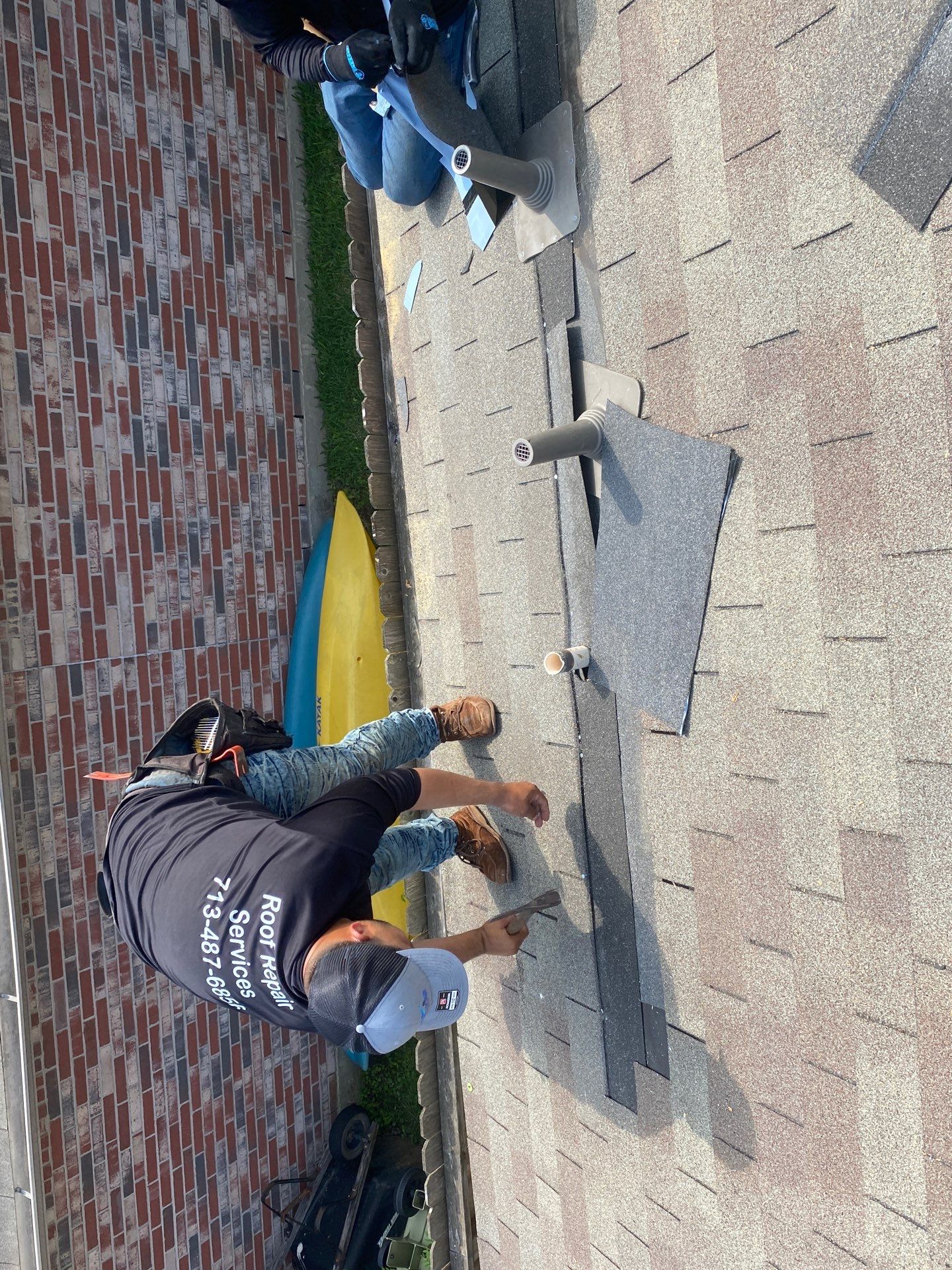 Hail Damage using Owen's Corning Duration (Lifetime) Shingles by Roof Repair Services LLC