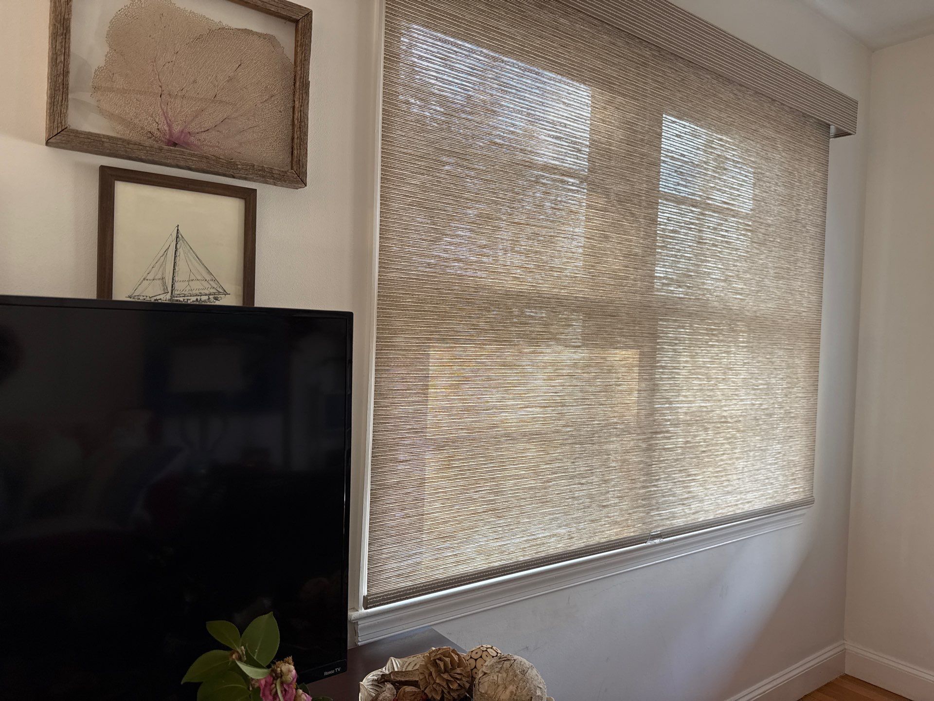 Roller Shade Installation in Severna Park by Southern Maryland Custom Blinds