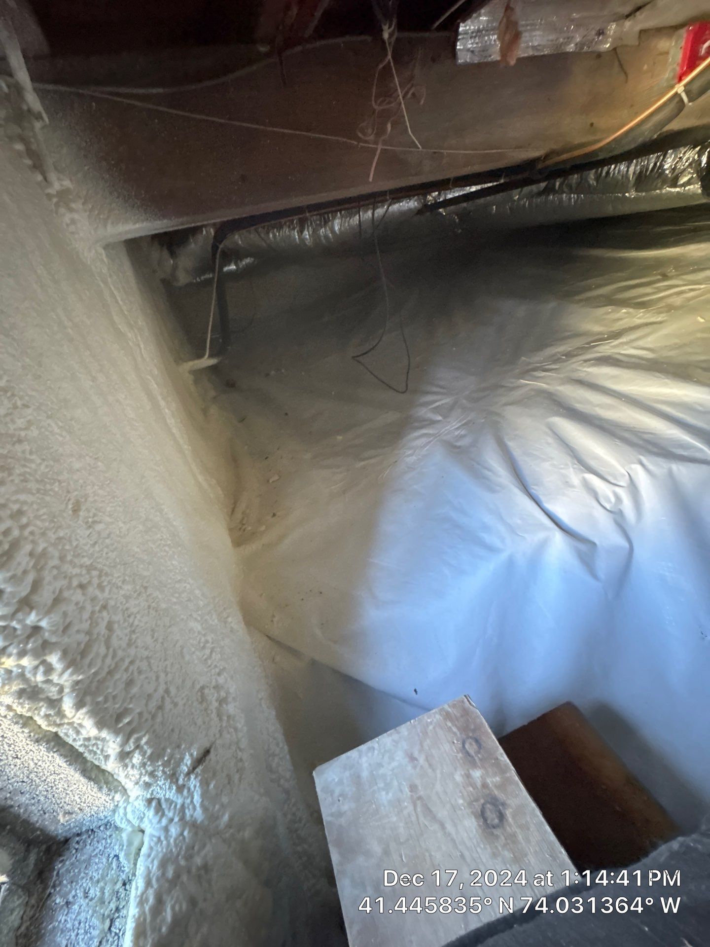 Crawl Space Encapsulation using Closed Cell Spray Foam by NYS Foam & Energy