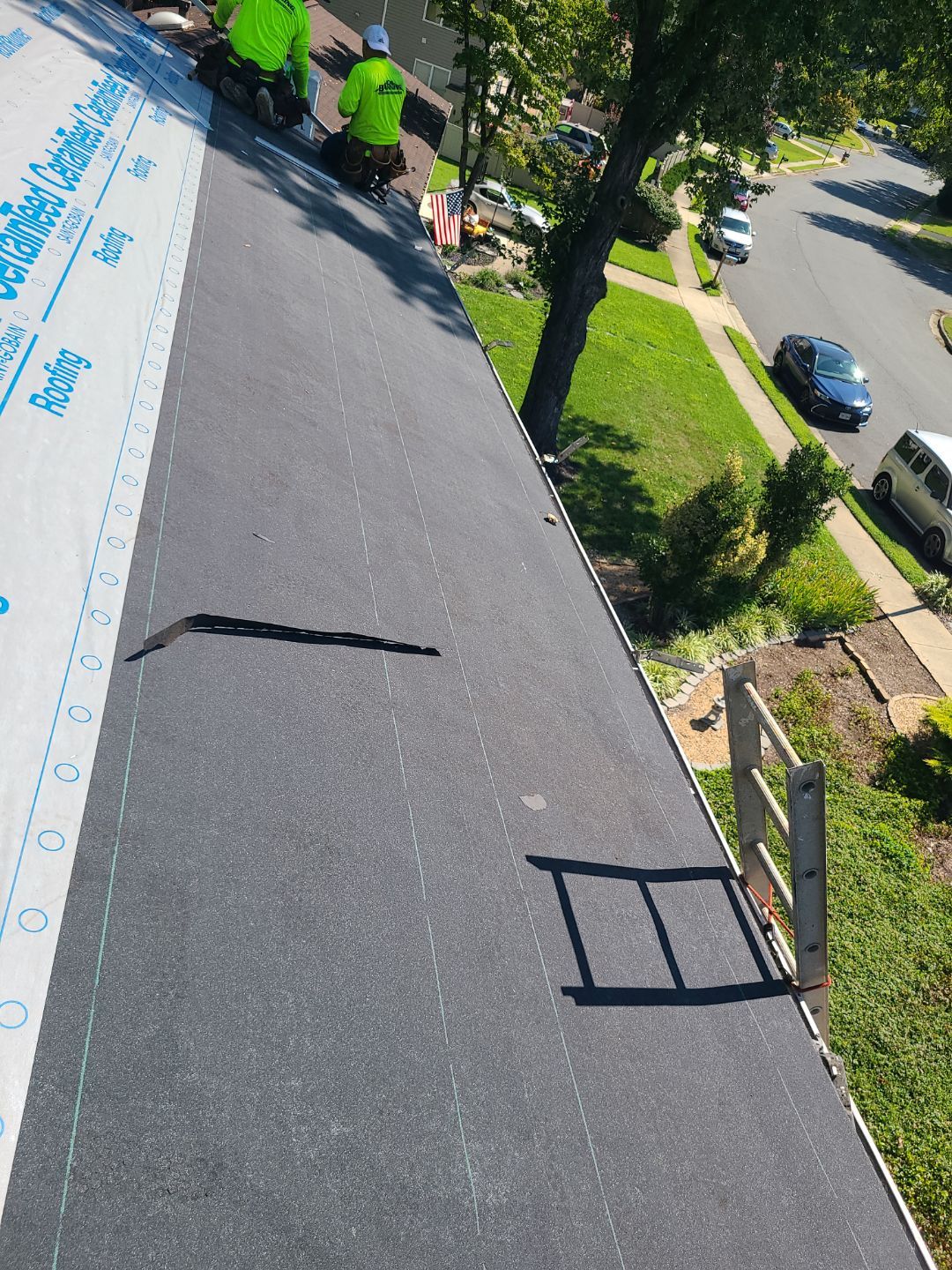 Burke: Residential Roof Installation with CertainTeed Landmark Pro Designer Shingles in Max Def Charcoal Black by RM Banning, Inc.