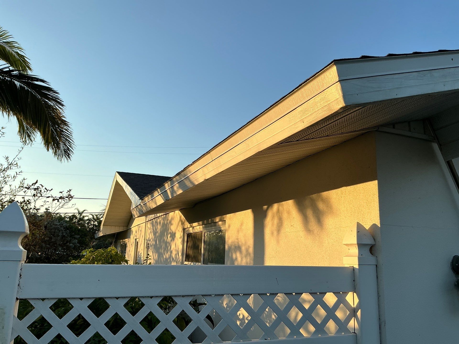 Soffit White Vinyl Installation FL by Gutter Professors