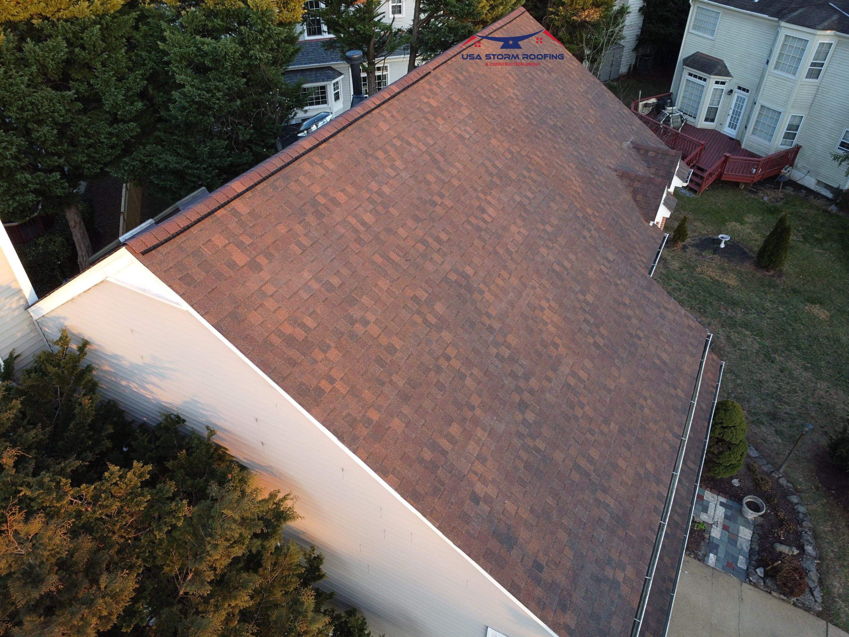 Roof Replacement Project in Centreville by USA Storm Roofing and Construction Group