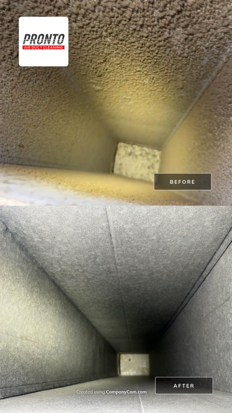 Air duct cleaning using Hypervac by Pronto Air Duct Cleaning