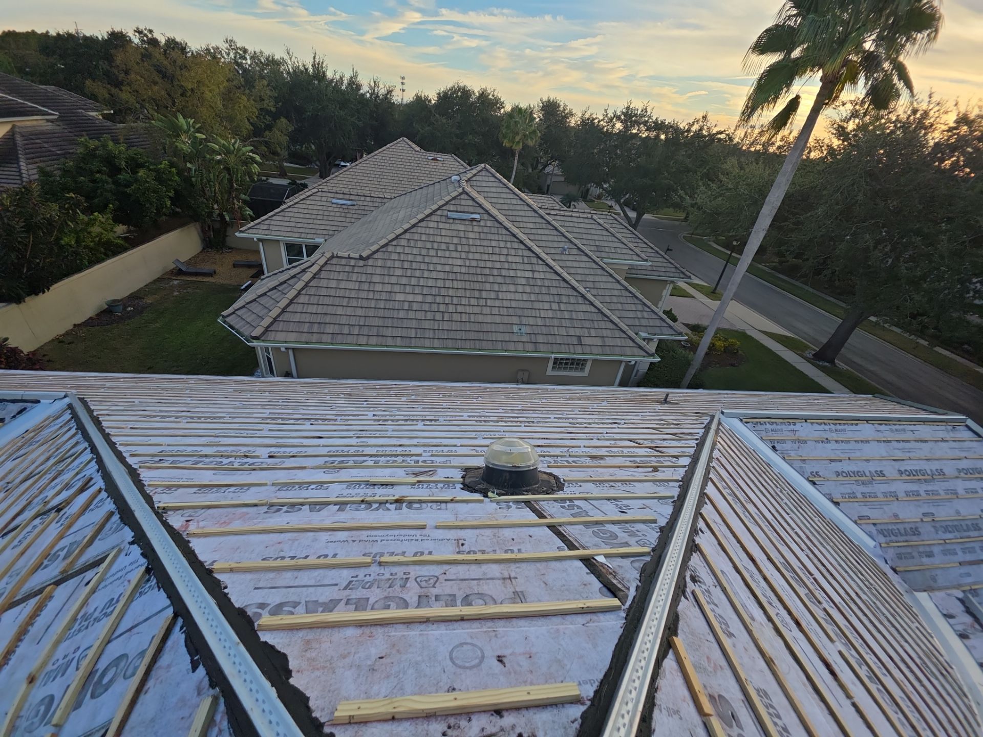 Complete Tile Roof Replacement and Structural Decking Repair in Orlando by Fortified Roofing Solutions Corp.