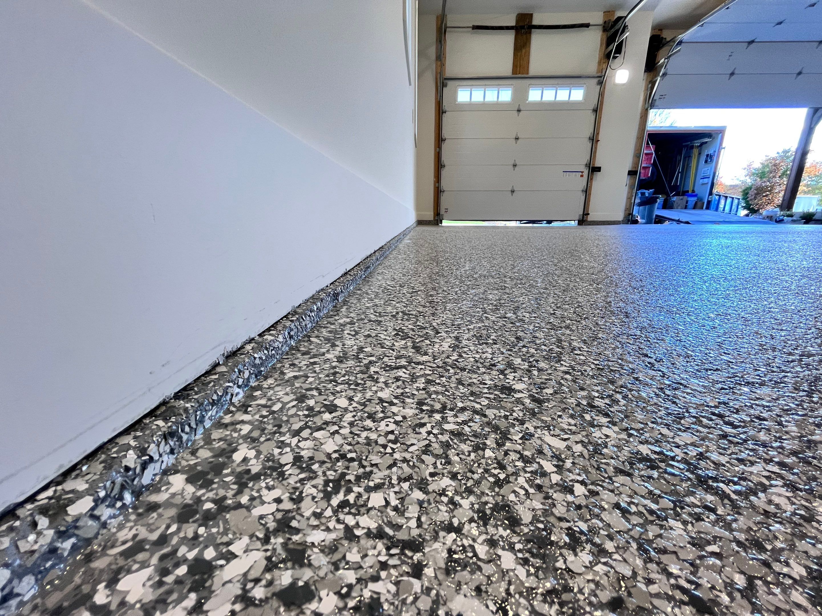 Gravel Flake Garage Floor  by Level 10 Coatings