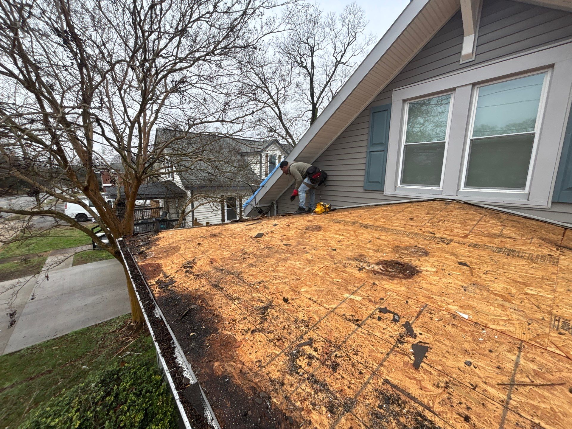 Landmark Shingle Roof Replacement and Decking Repair in Greenville by Roofers LLC