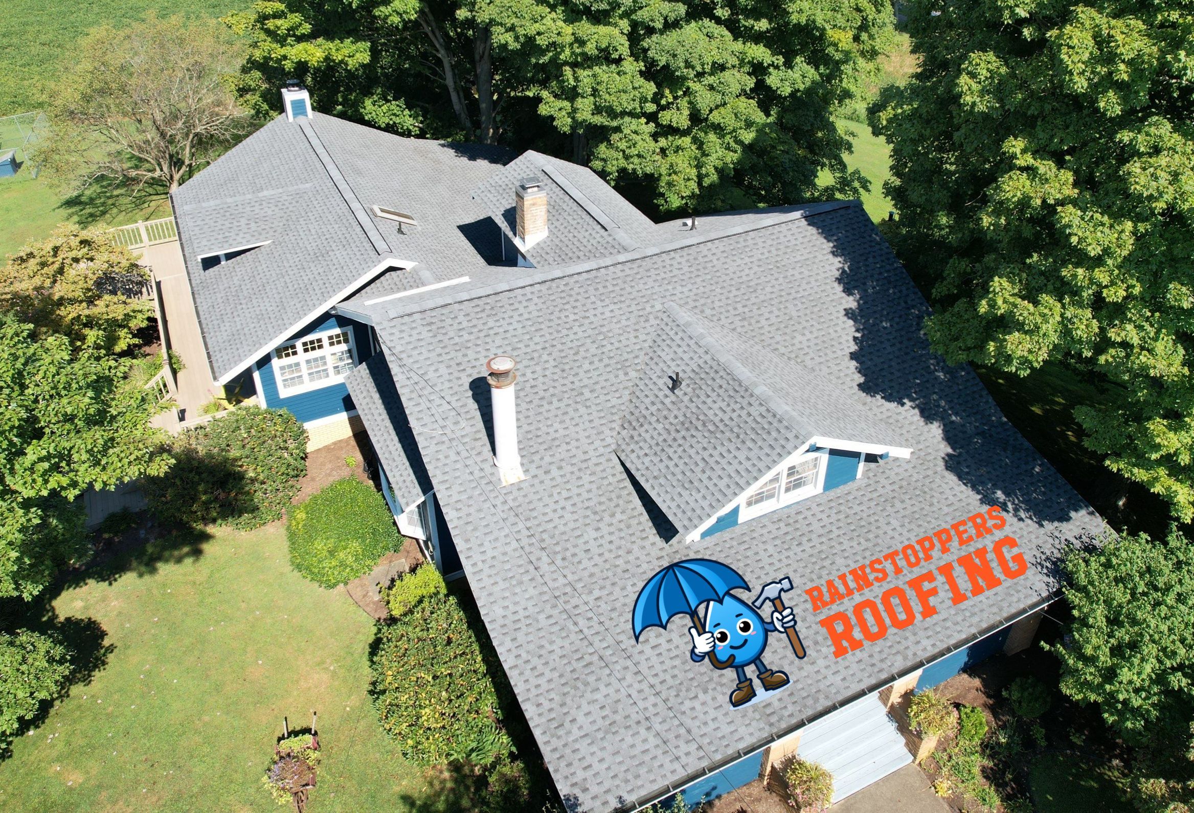 Residential Roofing Installation using GAF Timberline HDZ, Pewter Gray by Rainstoppers Roofing