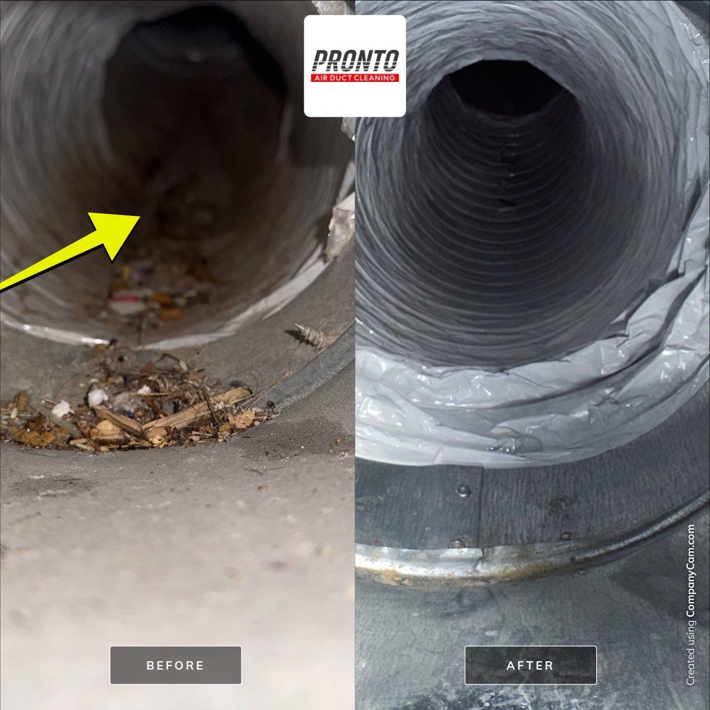 Air duct cleaning using Hypervac by Pronto Air Duct Cleaning