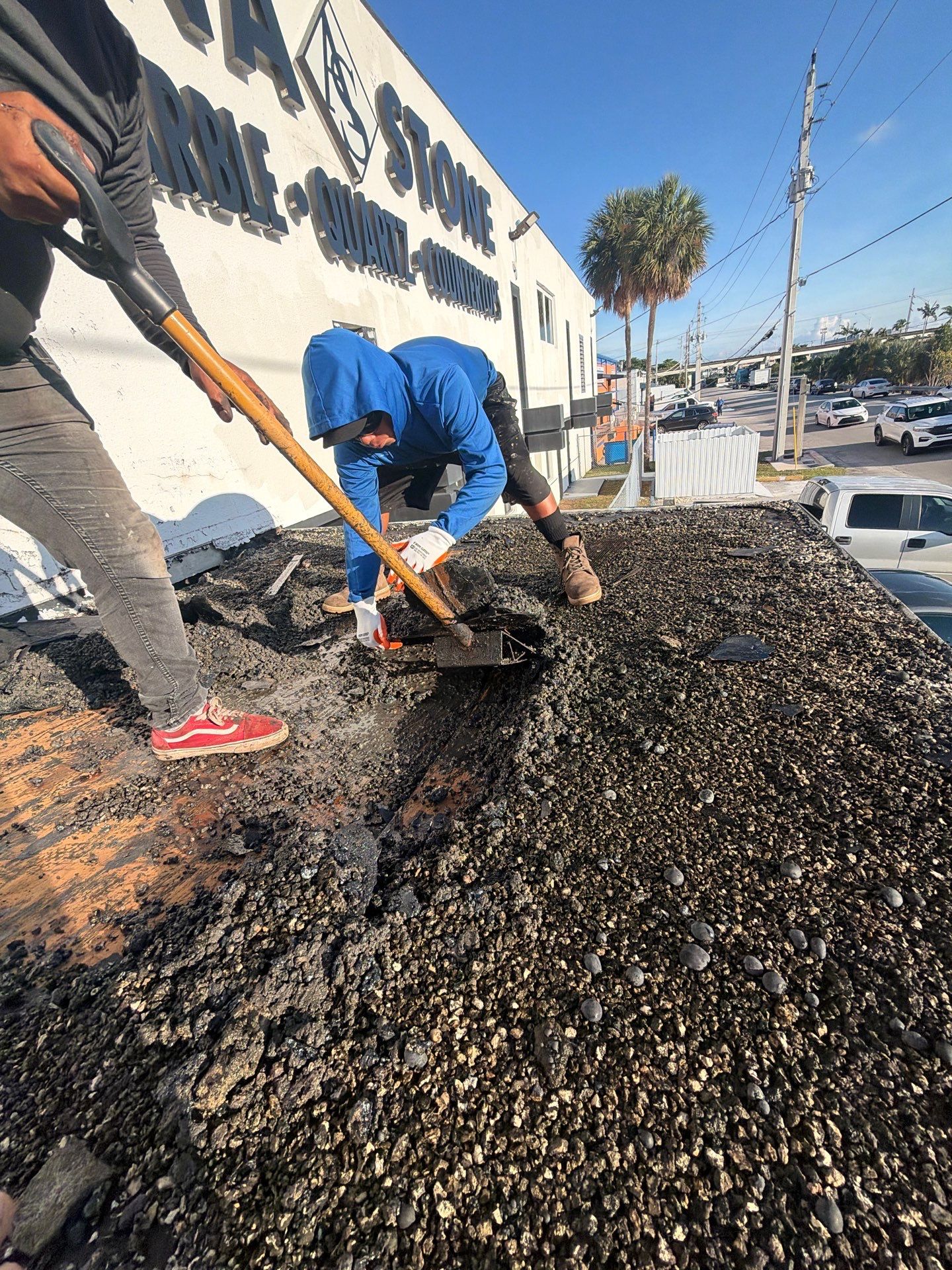 Commercial Flat Roof Reconstruction and Canopy Repair in Hialeah by Picos Construction Engineering