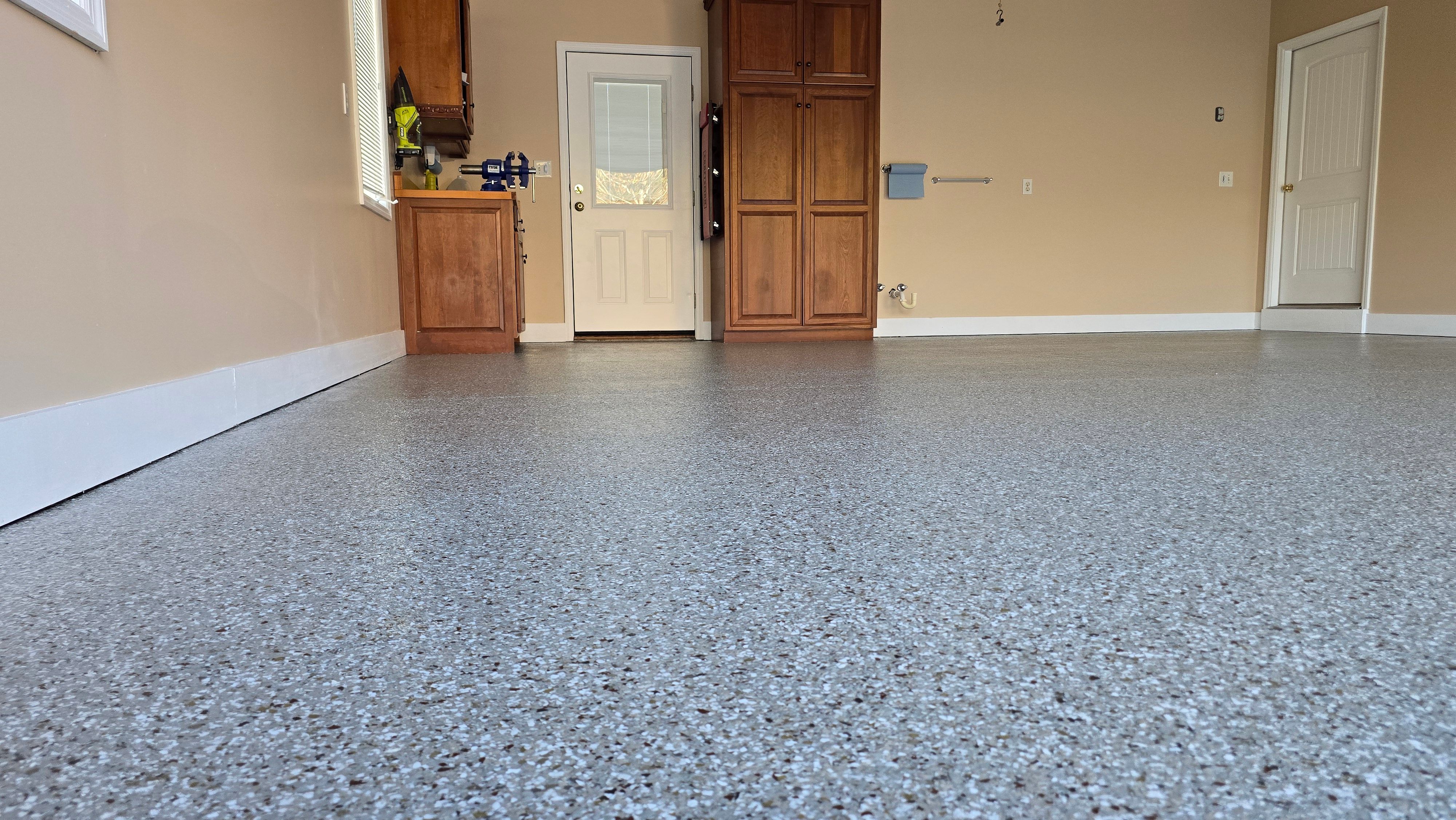 Garage using Creekbed by Elite Floor Solutions