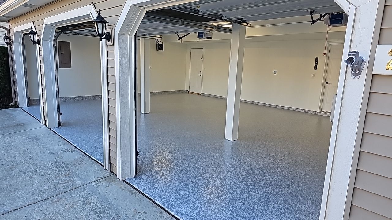 Garage Transformation using Ash Hybrid by Croc Coatings, LLC