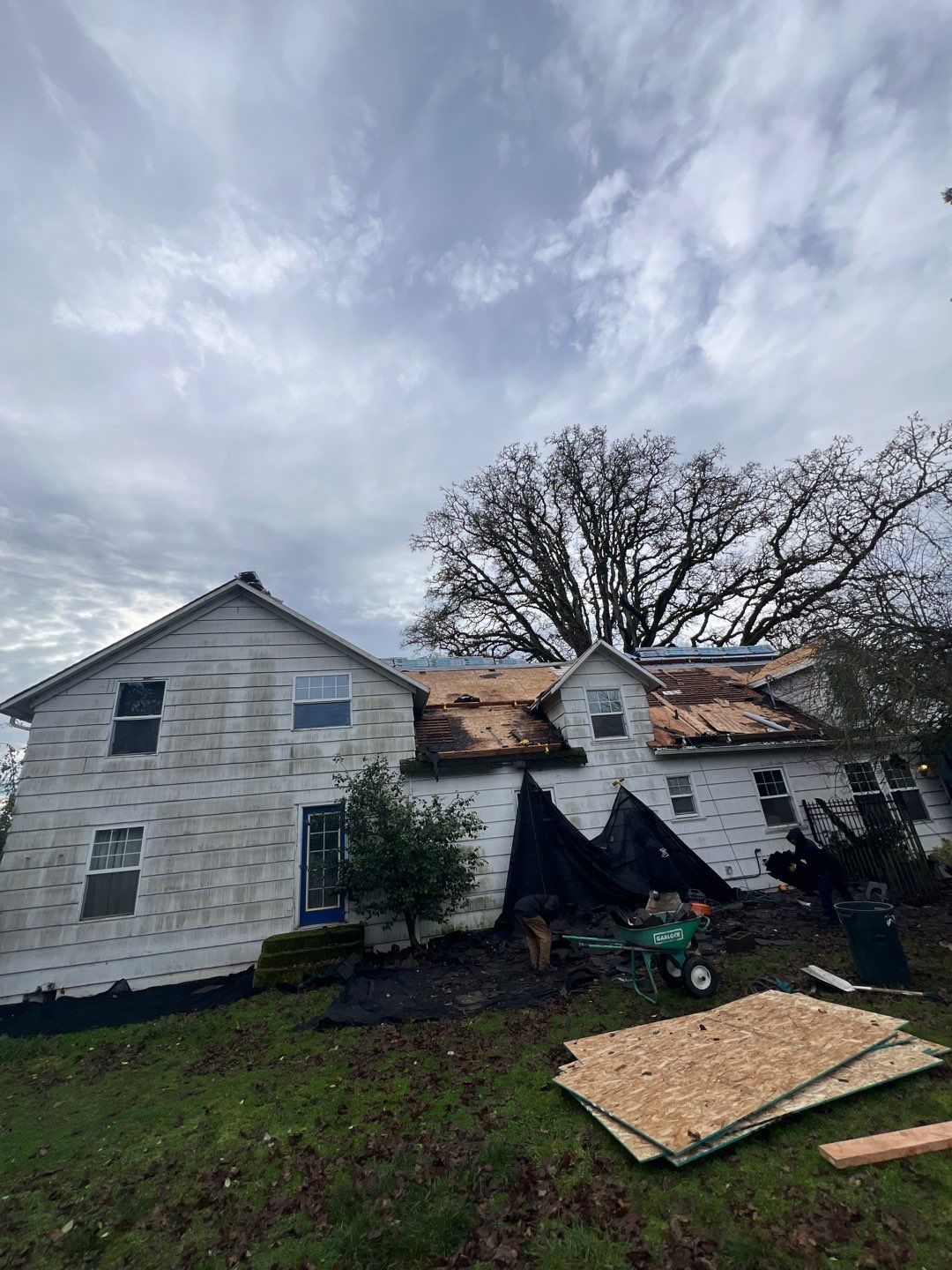 Residential Roofing Installation using IKO Dynasty (Color: Granite Black) by Orezona Building & Roofing Company, Inc.