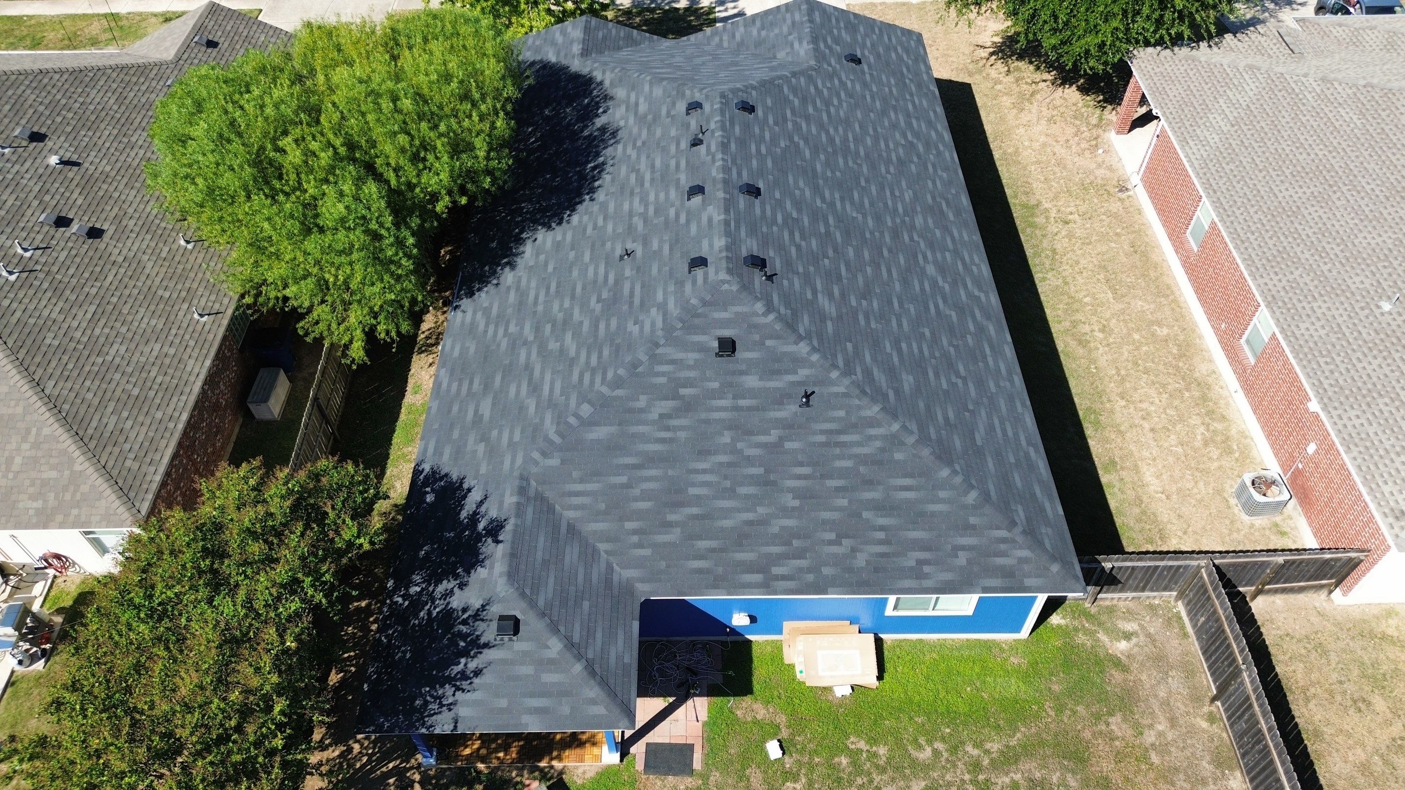 Residential Roof Installation ā Supreme Onyx Black | Leander, TX by Kstylez Roofing & Construction
