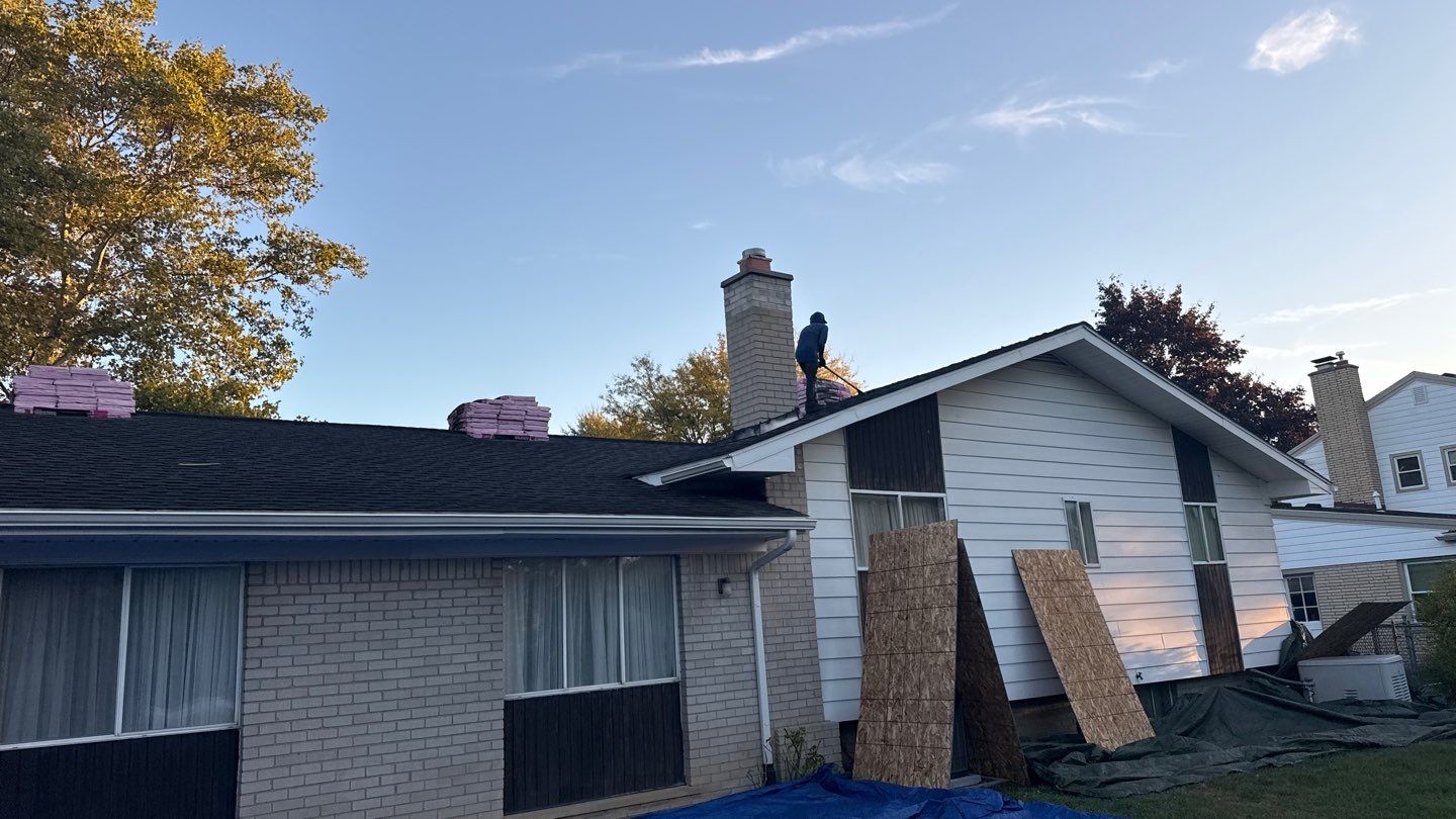 Roof Replacement using Owens Corning Williamsburg Grey by 180 Contractors