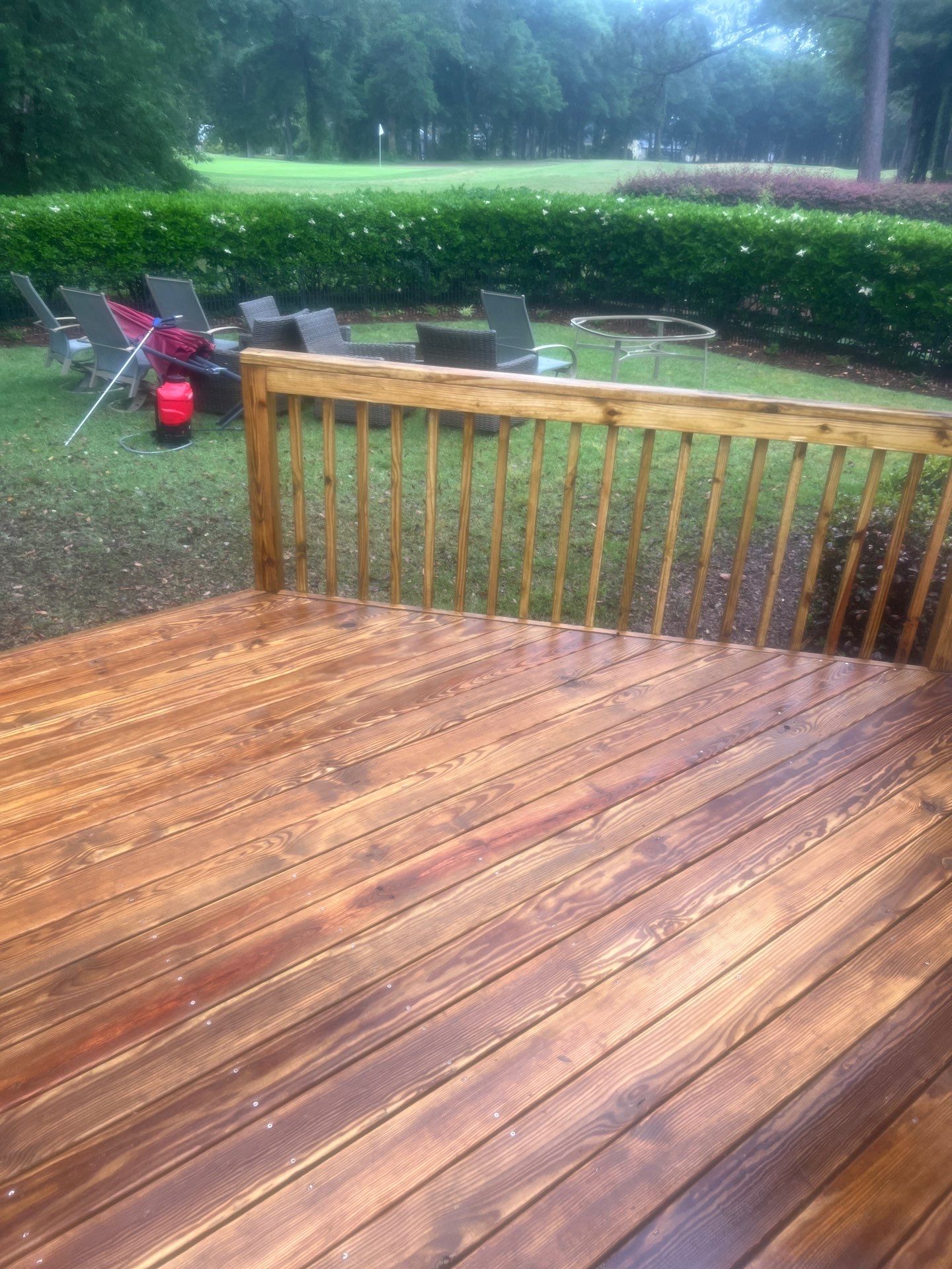 Wood Deck and Rails Using Wood Sealant by DuraSeal