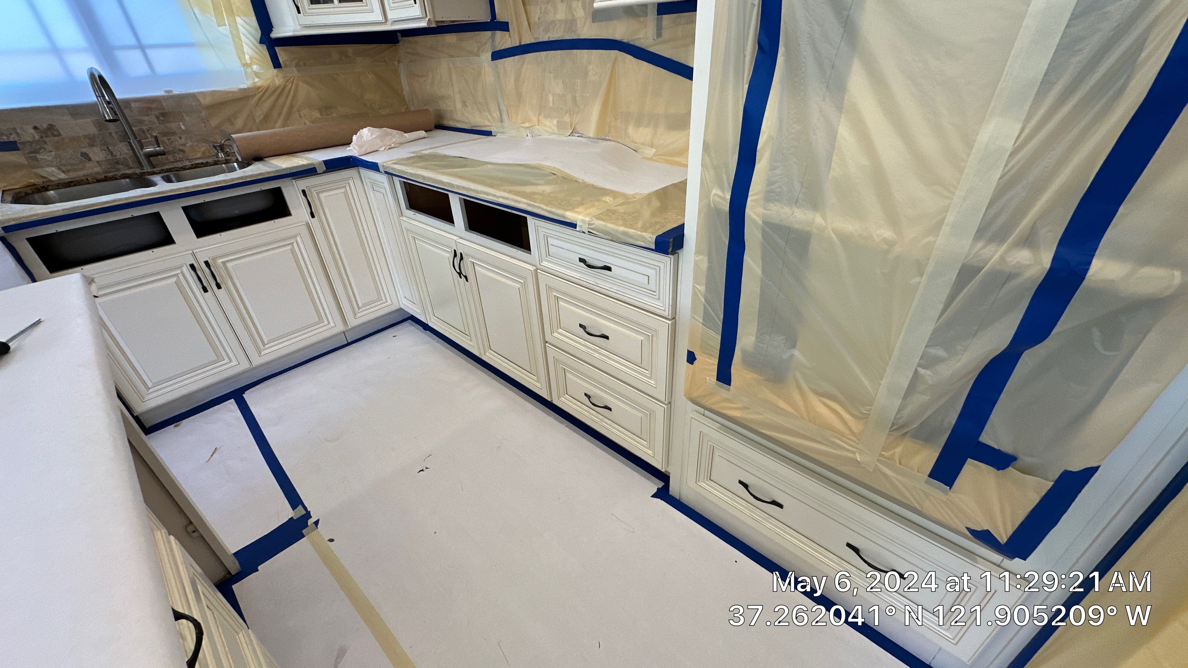 cabinet painting San Jose  by Herrera’s Bay Area Painting inc.