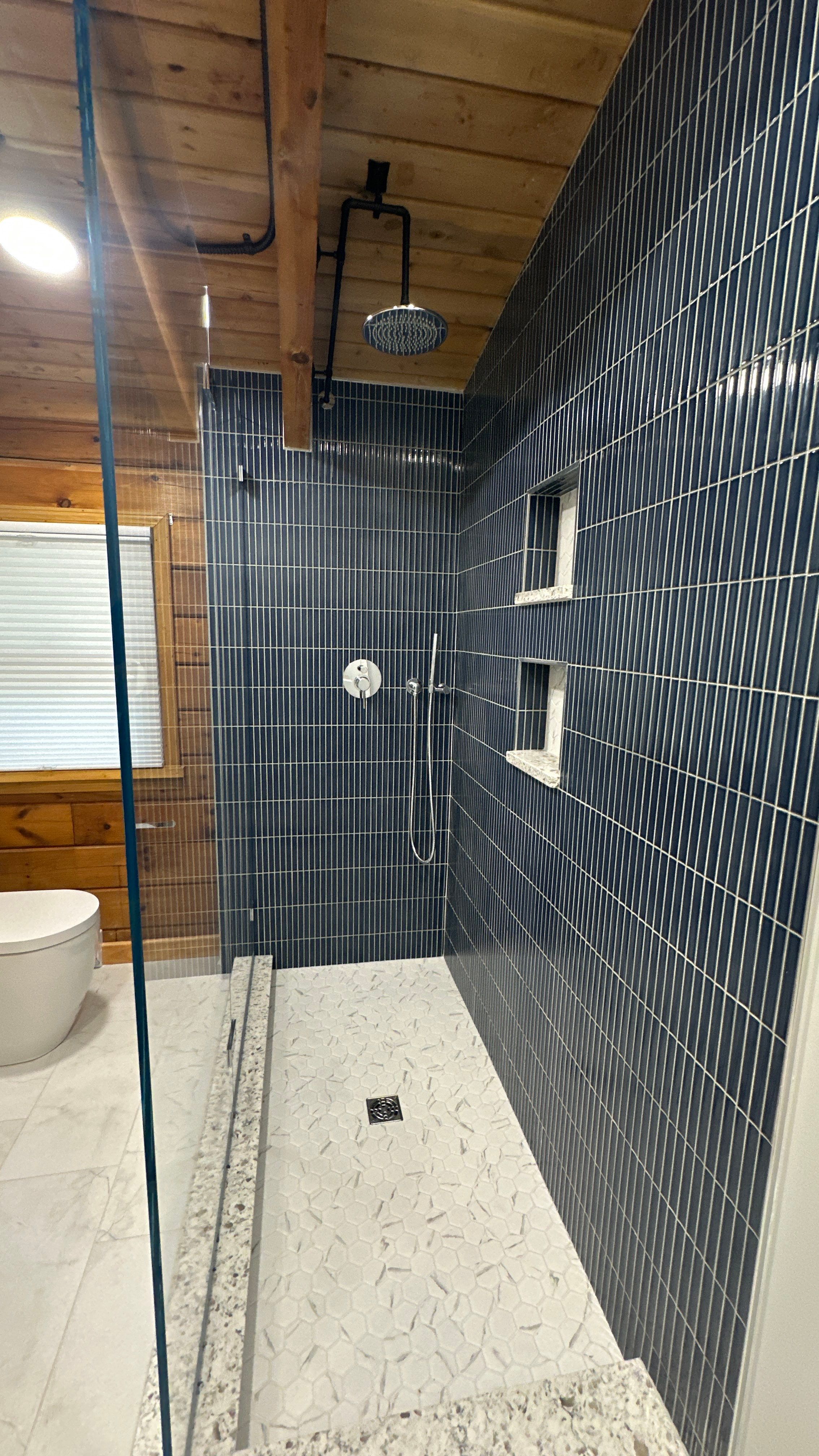 Brandt Double Bathroom Remodel by Integrity Tile and Home LLC