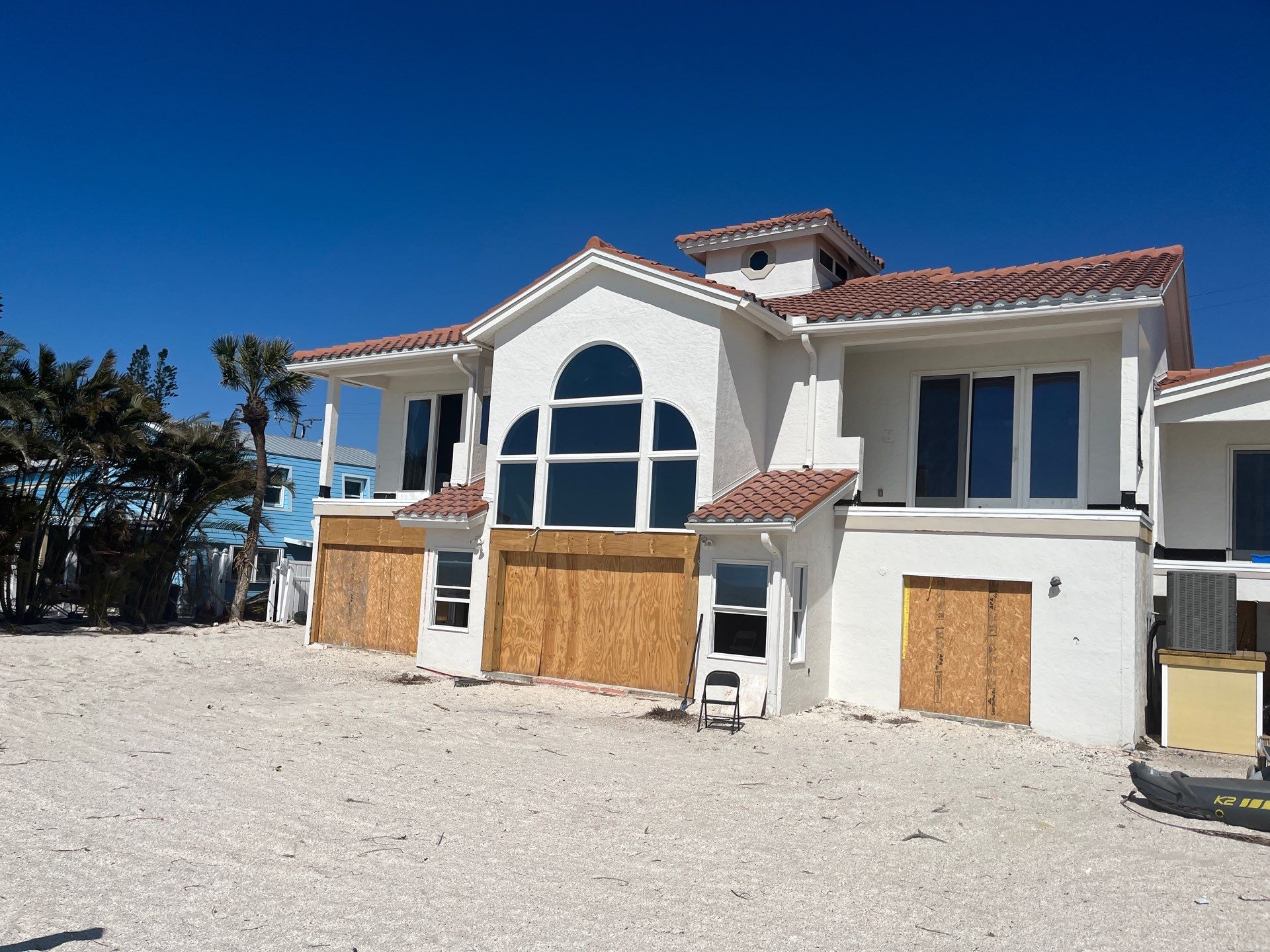 White Soffit and Fascia Upgrade in Nokomis FL by Gutter Professors