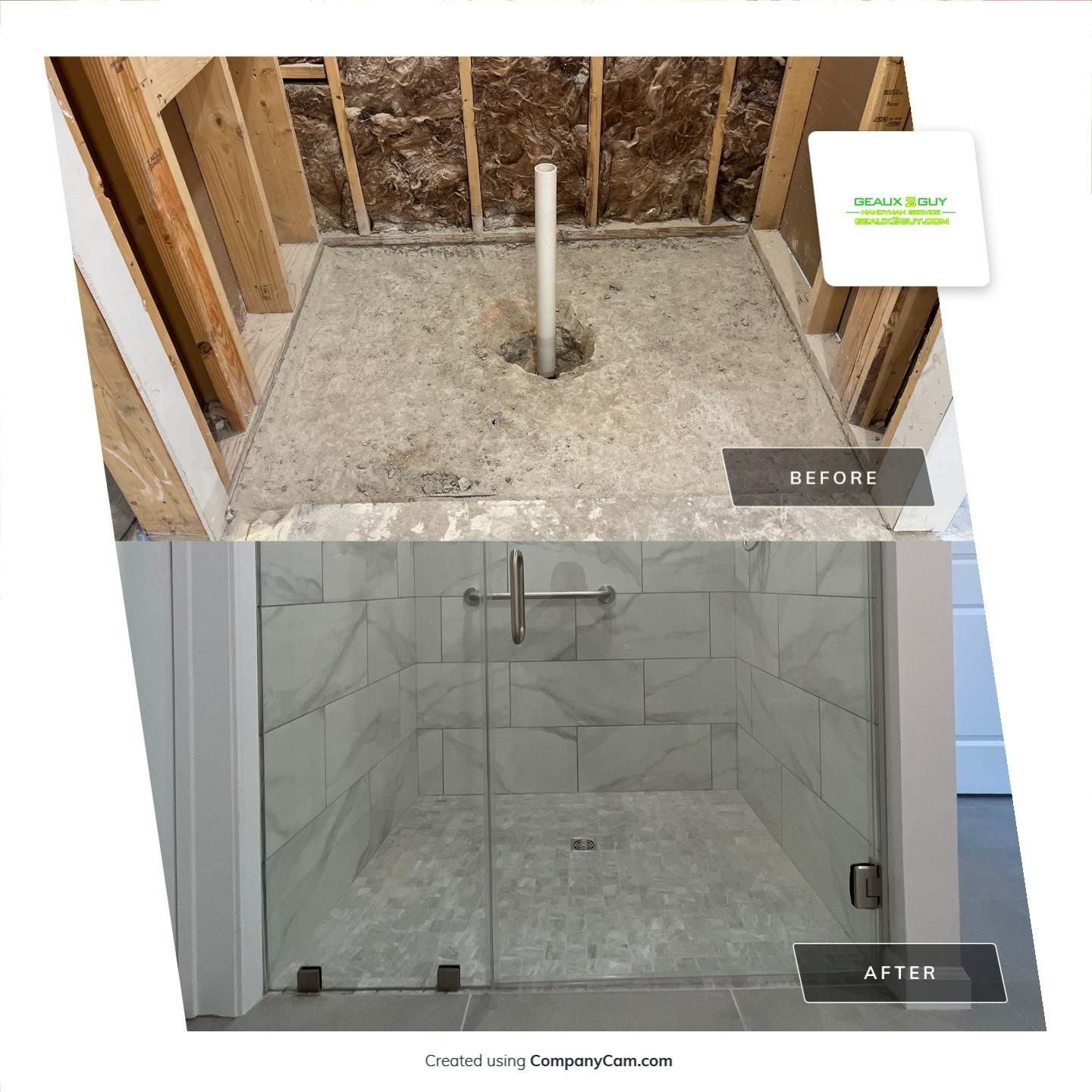 Geaux 2 Guy - Accessible Bathroom Remodel by Thompson Industrial