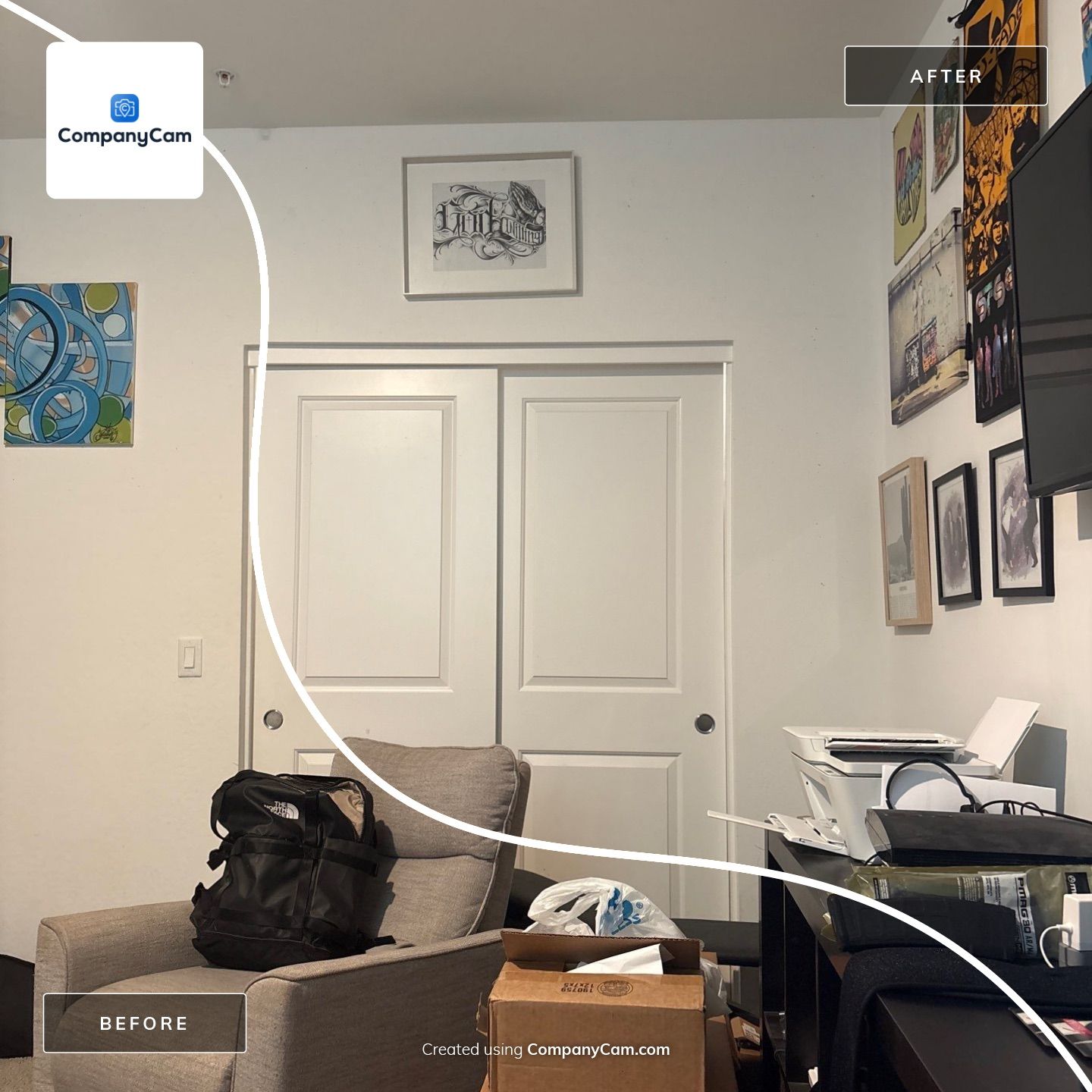 Professional TV Mounting and Custom Gallery Wall Installation in Buckeye by CompanyCam Sales Demo