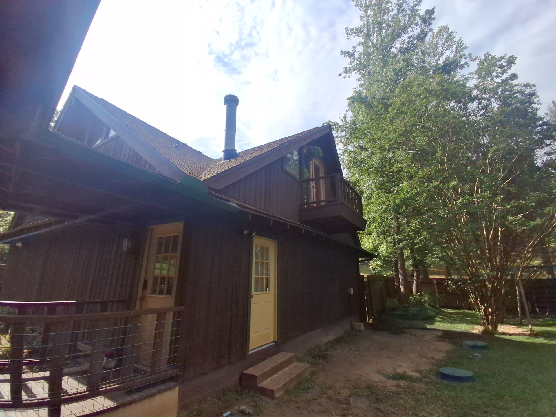 Careful Stain Work & Fresh Color on Unique Property Tyler, TX by Quality Coats Painting