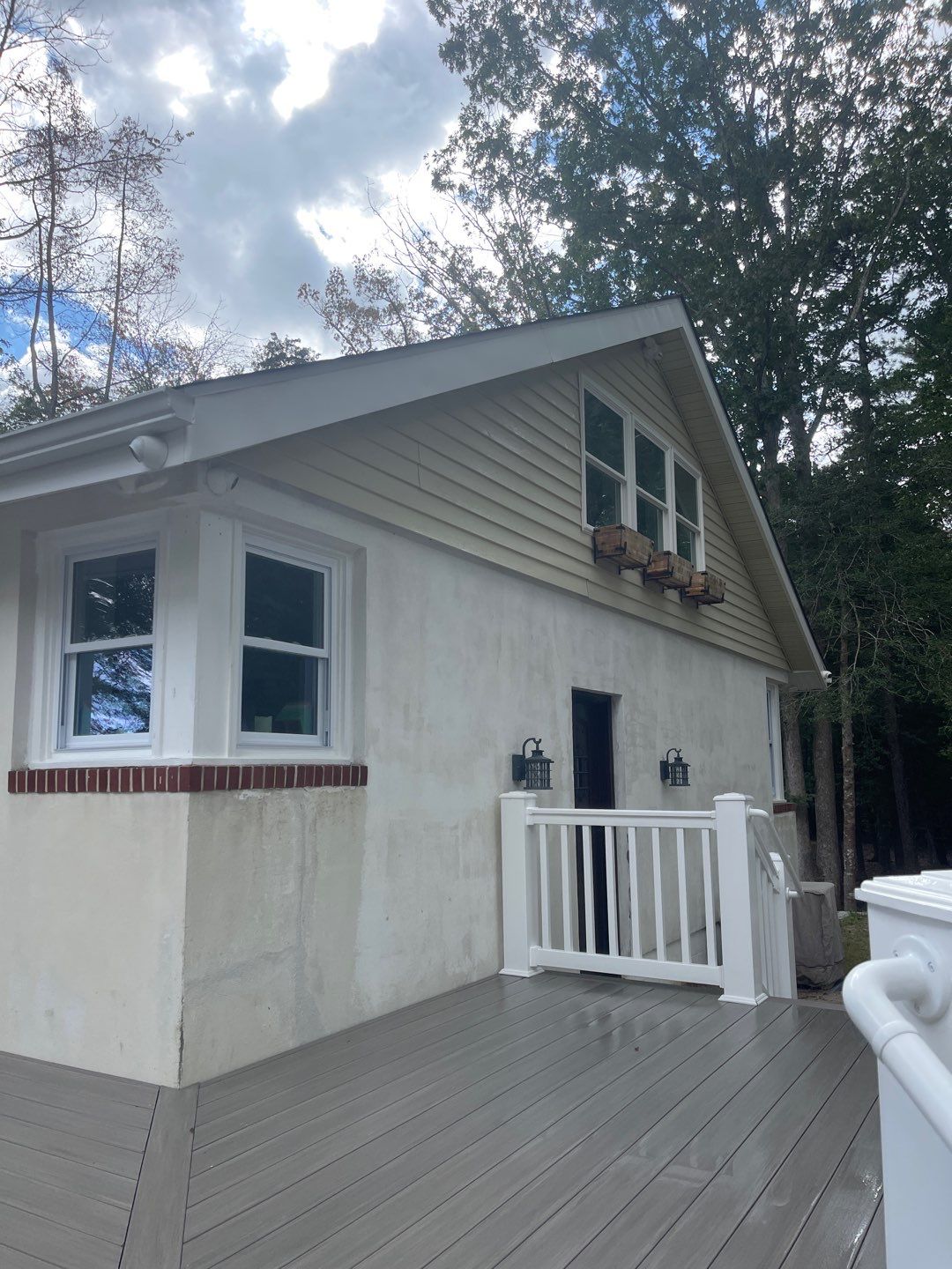 Residential House SoftWash + using High Pressure rinse by SJ Exterior