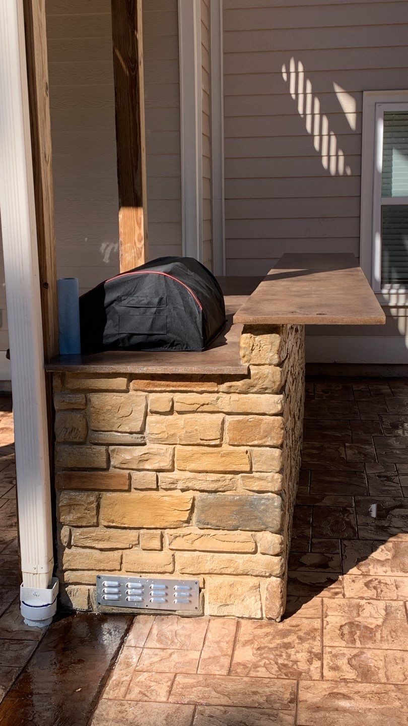 Outdoor Kitchen using Clifrock Panels by Xtreme Concrete Services