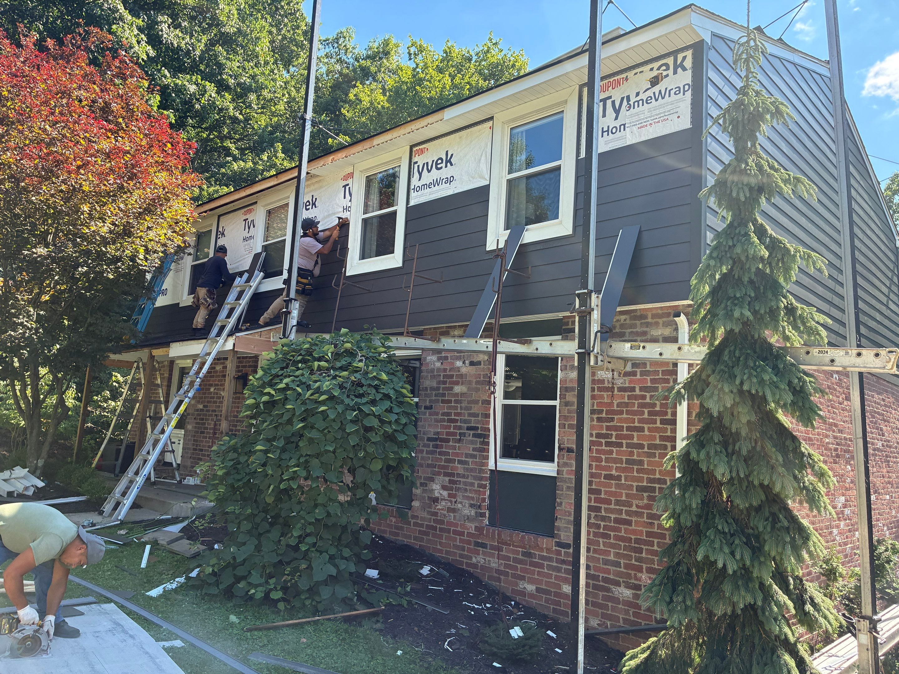 Ascend Siding Replacement and Custom Cedar Porch Renovation in Allison Park by Ideal Siding Pittsburgh