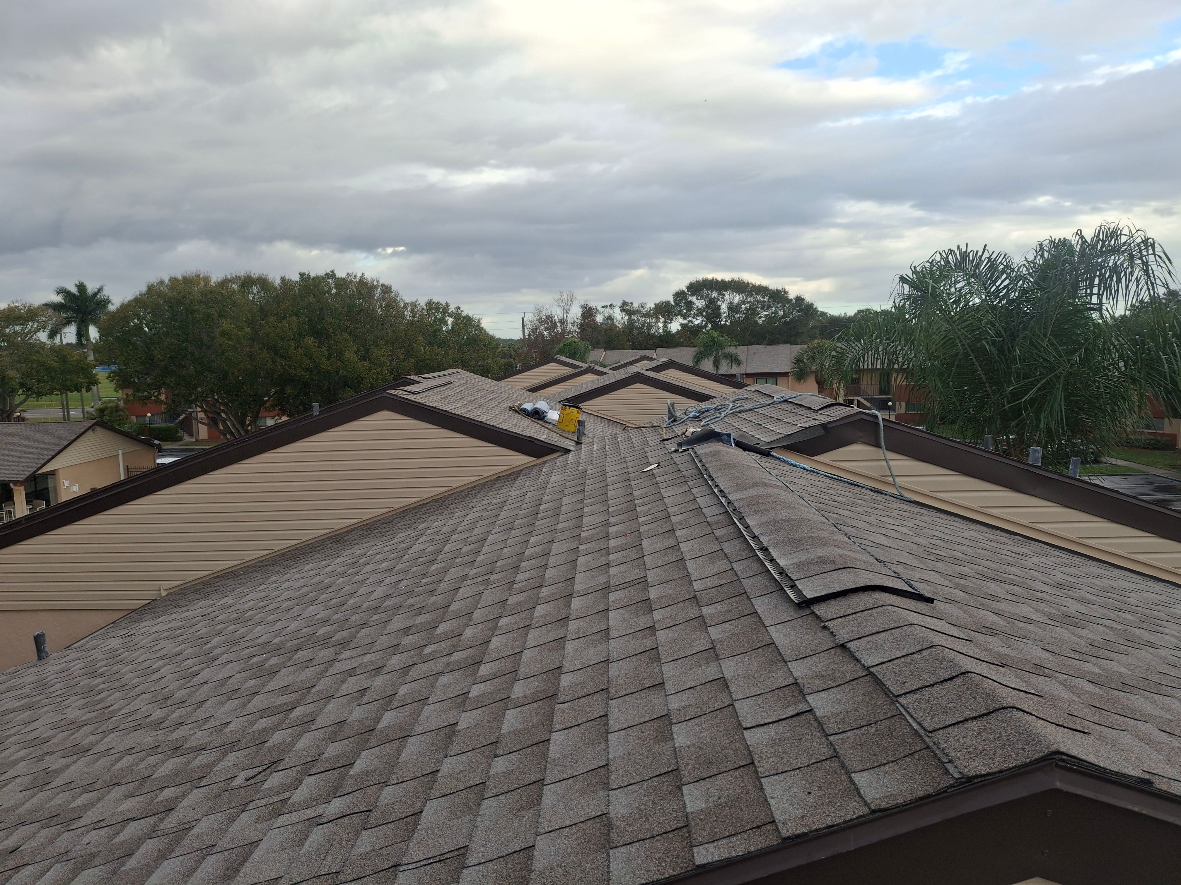 Multi-Family Roof Replacement and Siding Installation in Melbourne by Florida Roofing and Renovations Inc.
