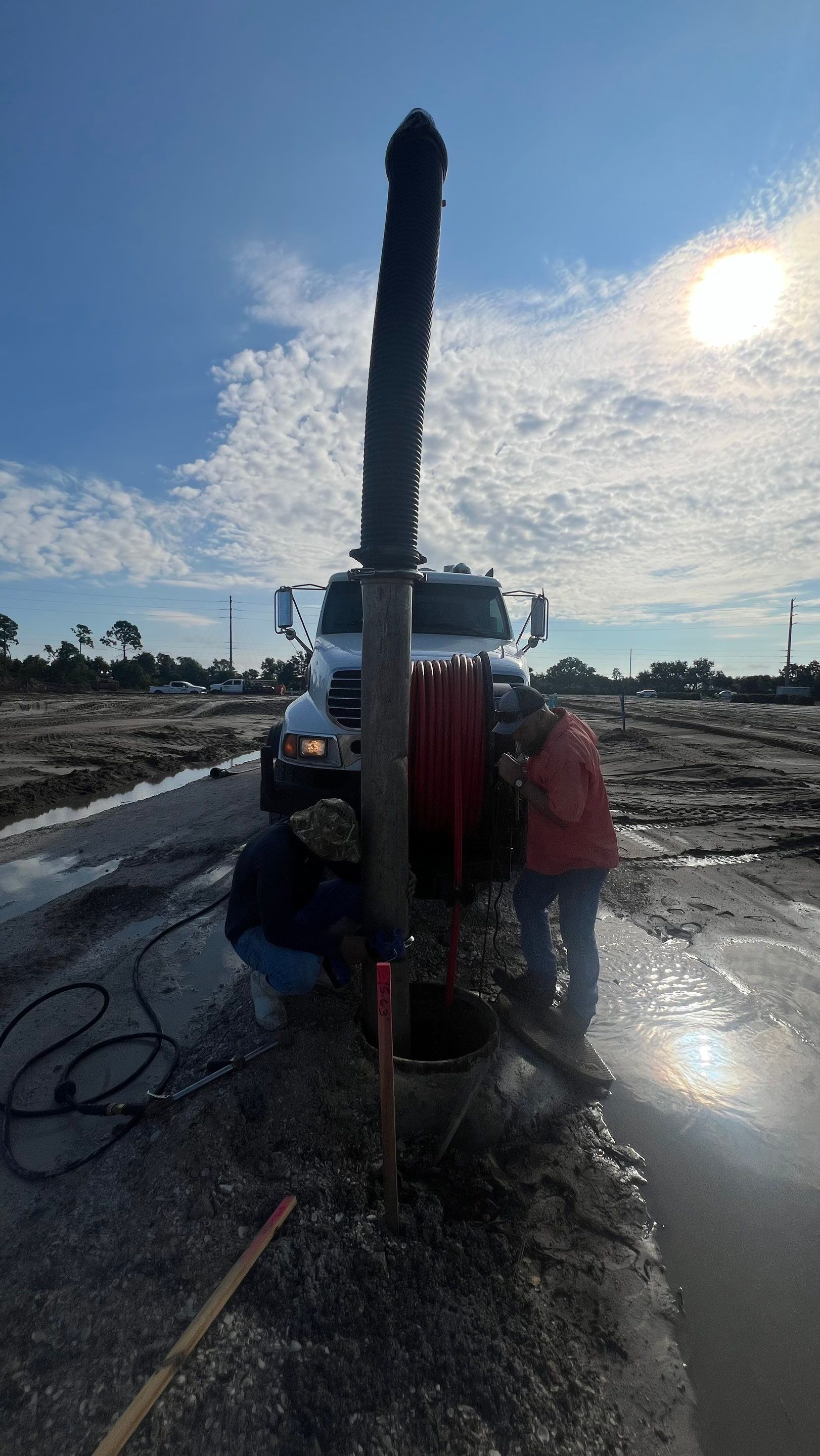 New Community Construction Sewer System Cleaning by APS Power & Water