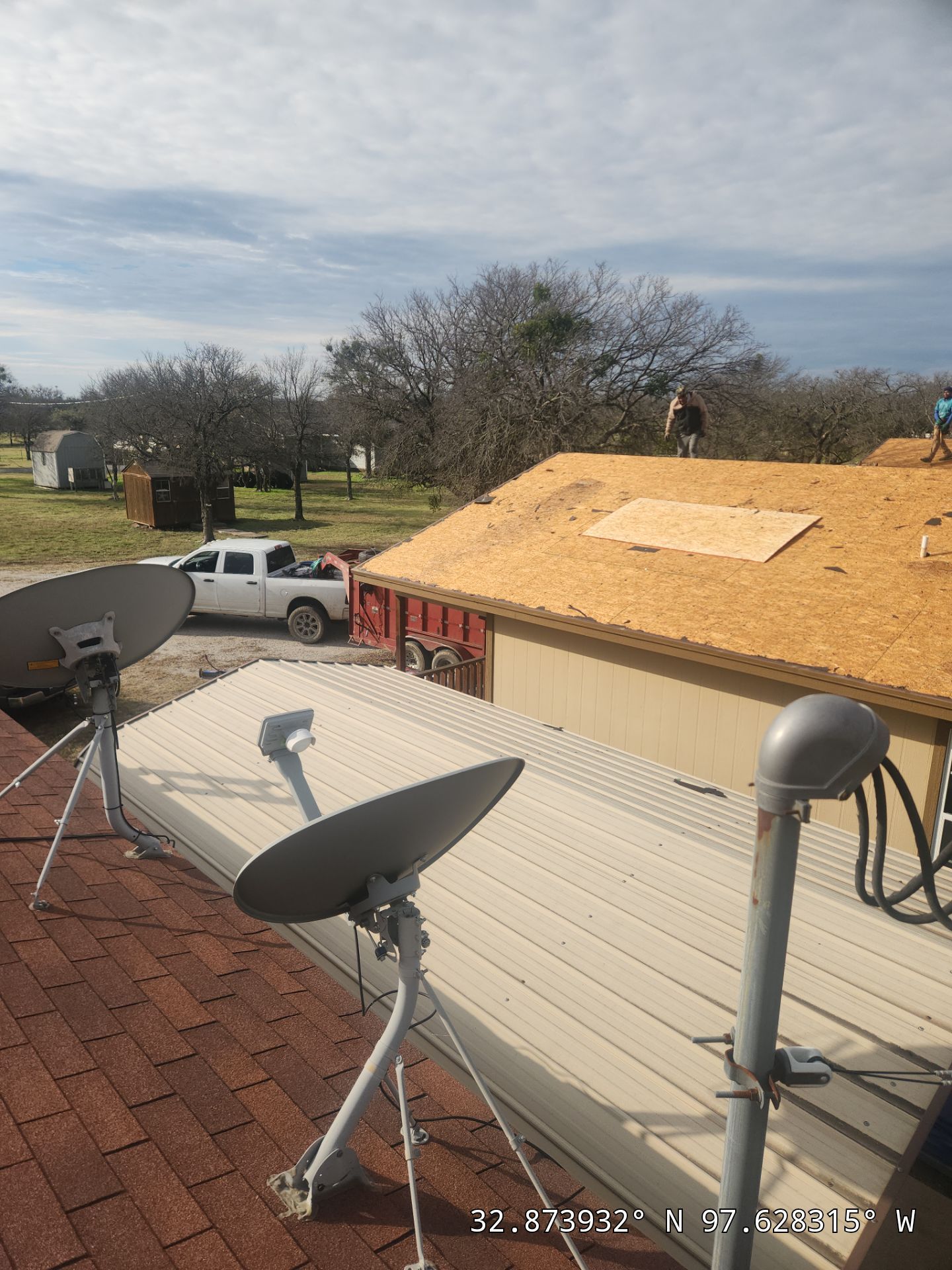 Project in Weatherford by Lonestar Roofing and Restoration LLC.
