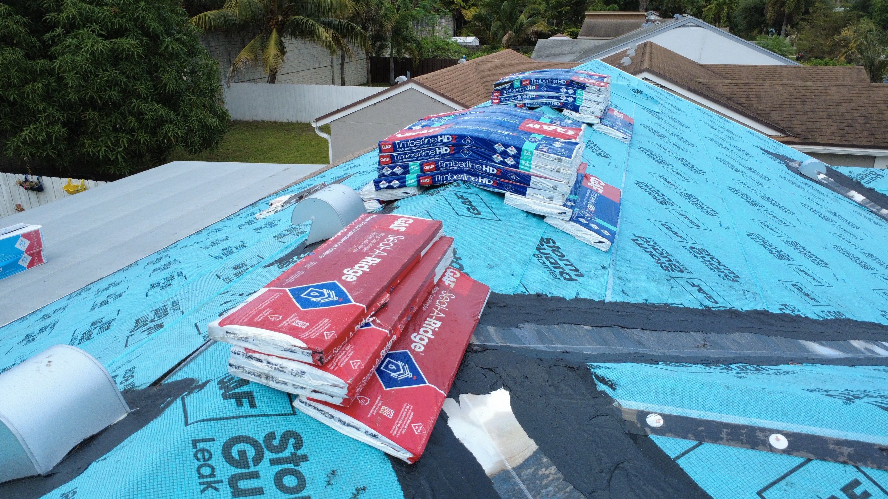 Residential Roofing Installation using GAF by BLUES BROTHERS ROOFING