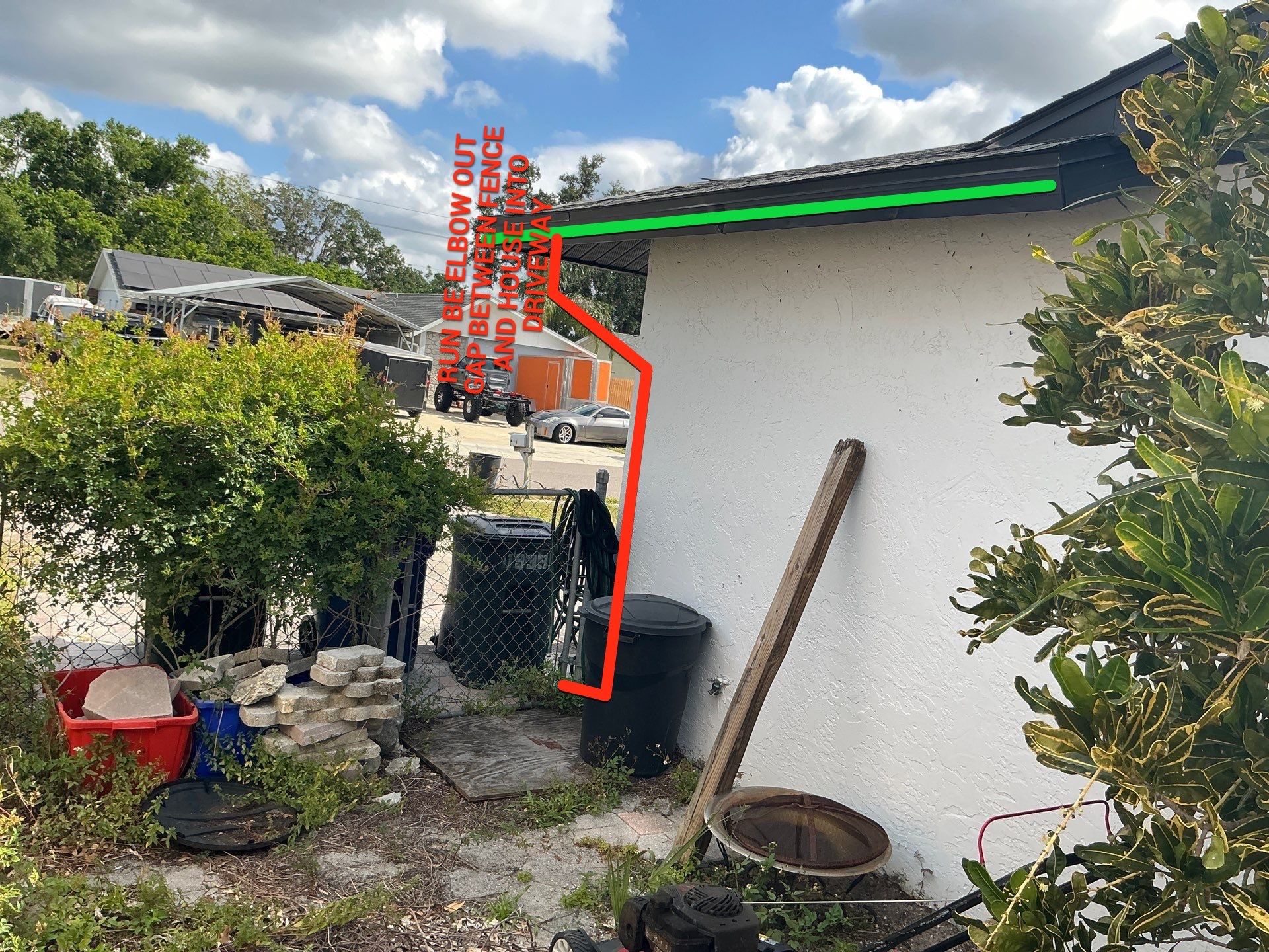 New Downspouts and Splash Guards in Sarasota FL by Gutter Professors