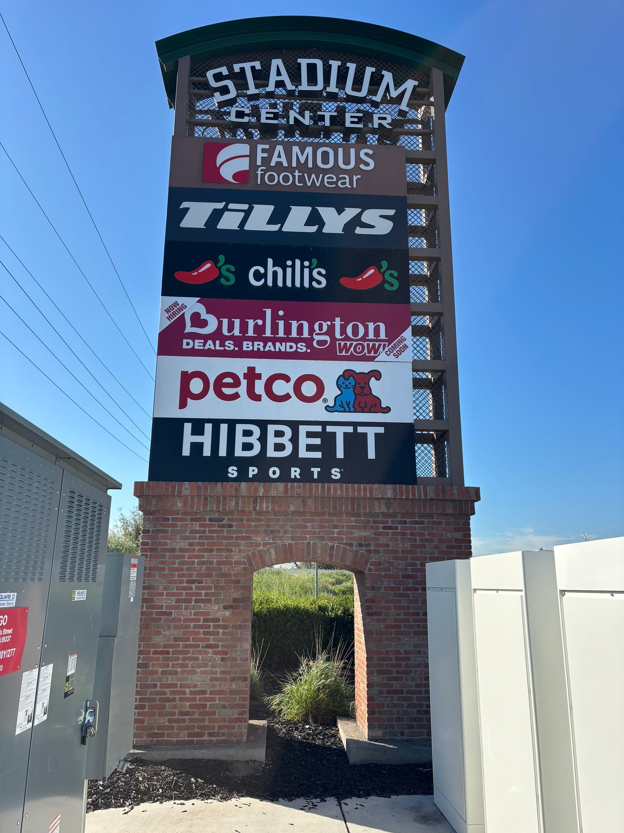 Retail Signage Installation for Burlington in Manteca by City Signs