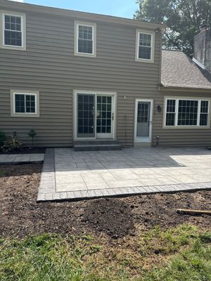 stamped concrete patio