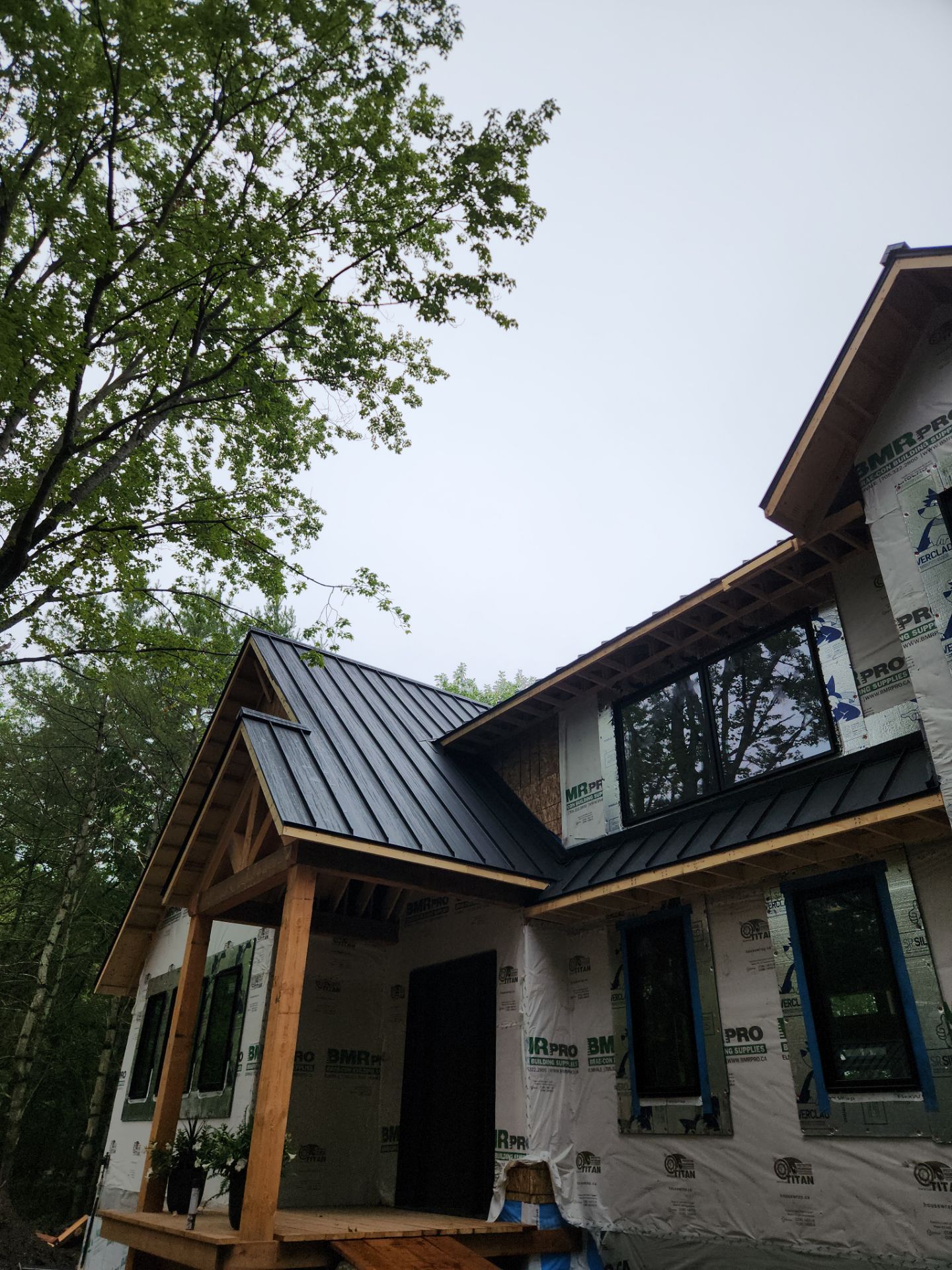 Custom Home Roofing – Matte Black Standing Seam by Jay Carter Roofing & Sheet Metal