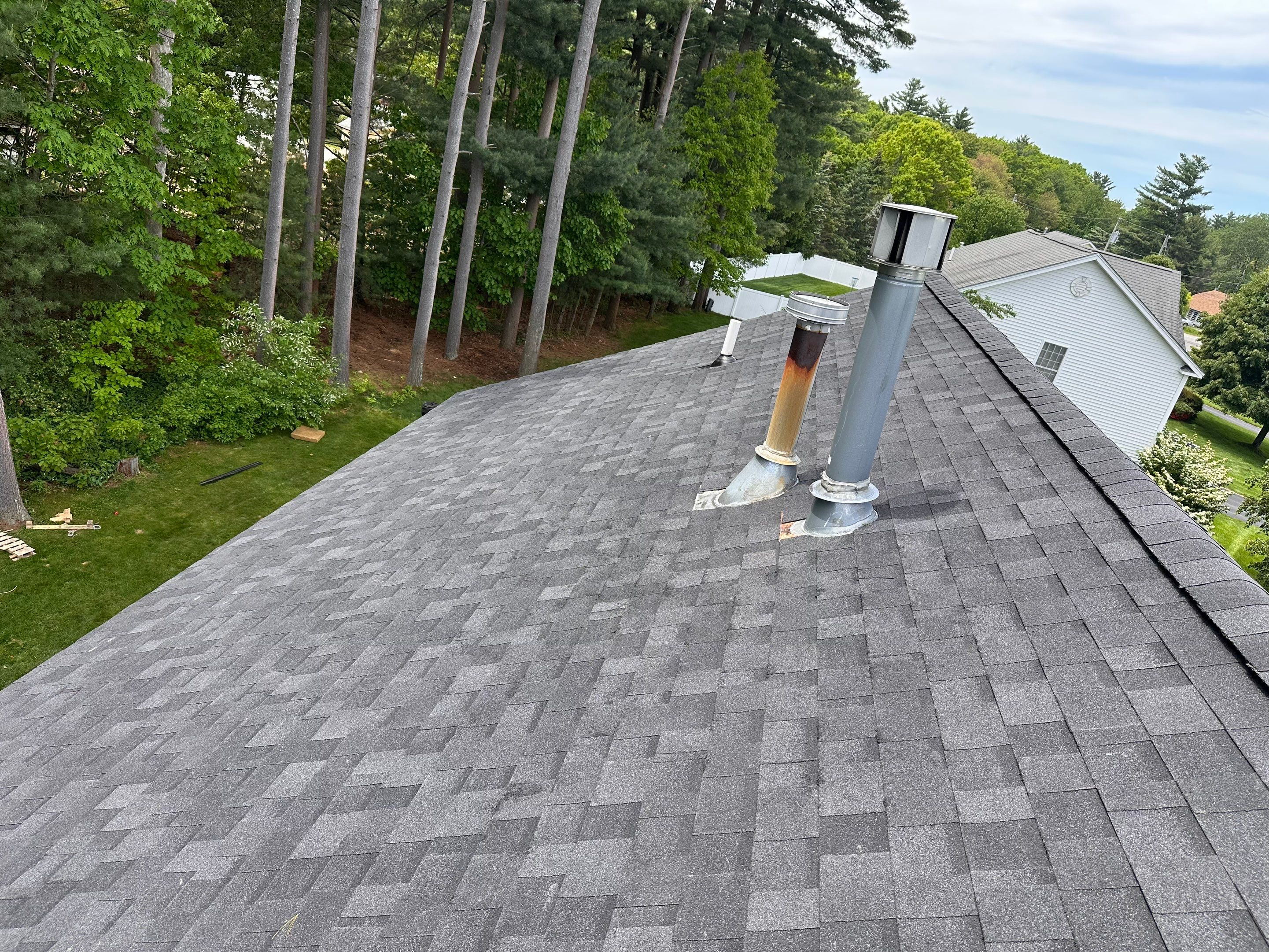Architectural Asphalt Shingle Roof Installation for Manchester Colonial by Tall pine roofing