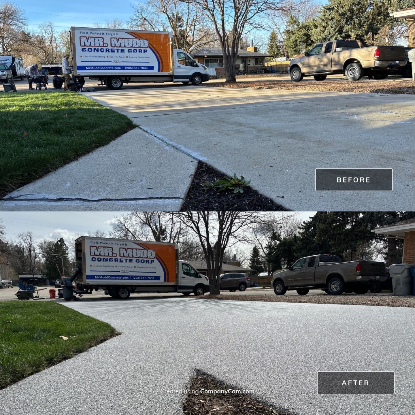 Patio, Driveway, and Walkway MAKEOVER by Mr. Mudd Concrete