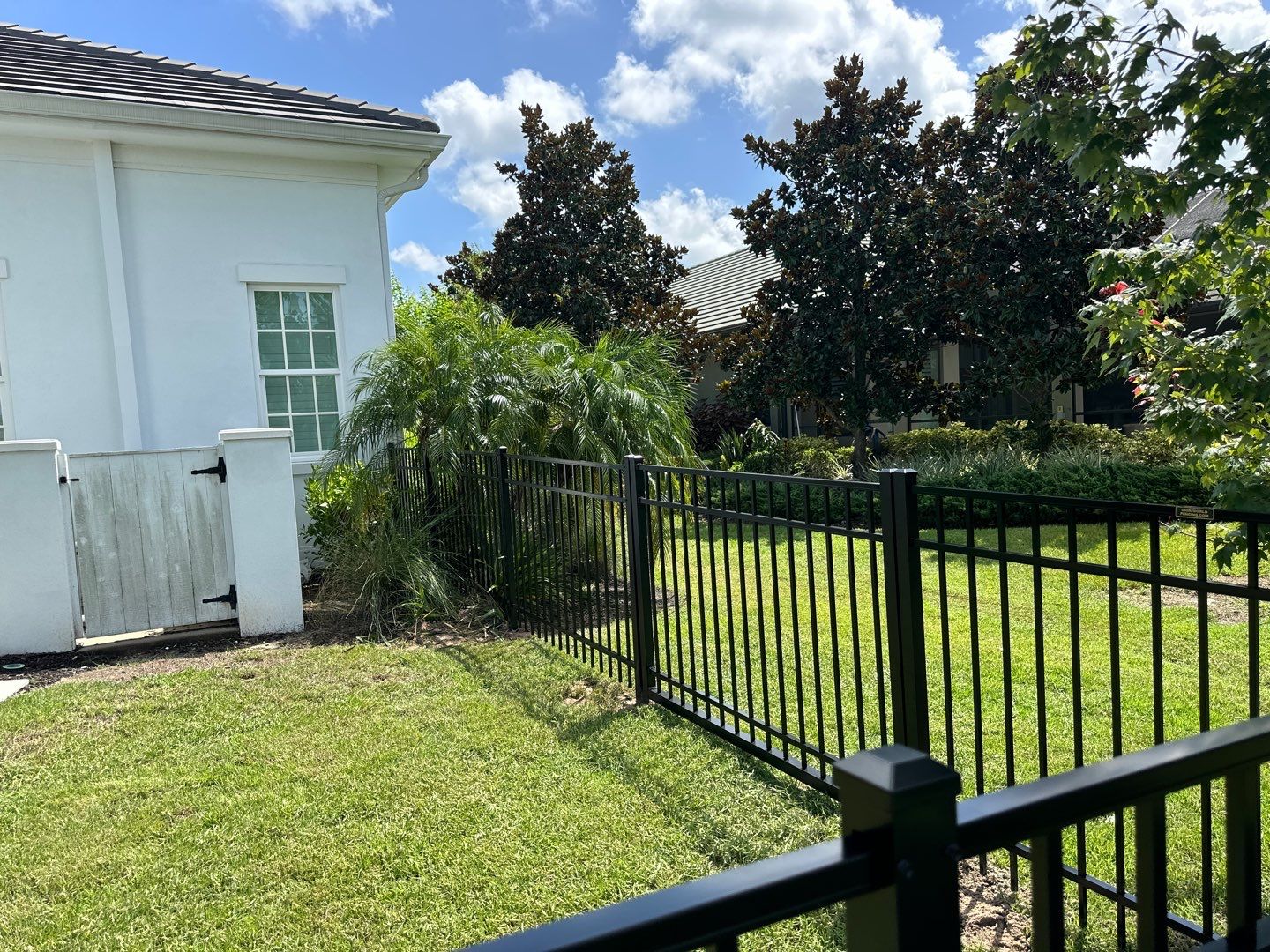 Aluminum Fence Installation using 3 Rail Aluminum Fence by Asap fence and gates, LLC