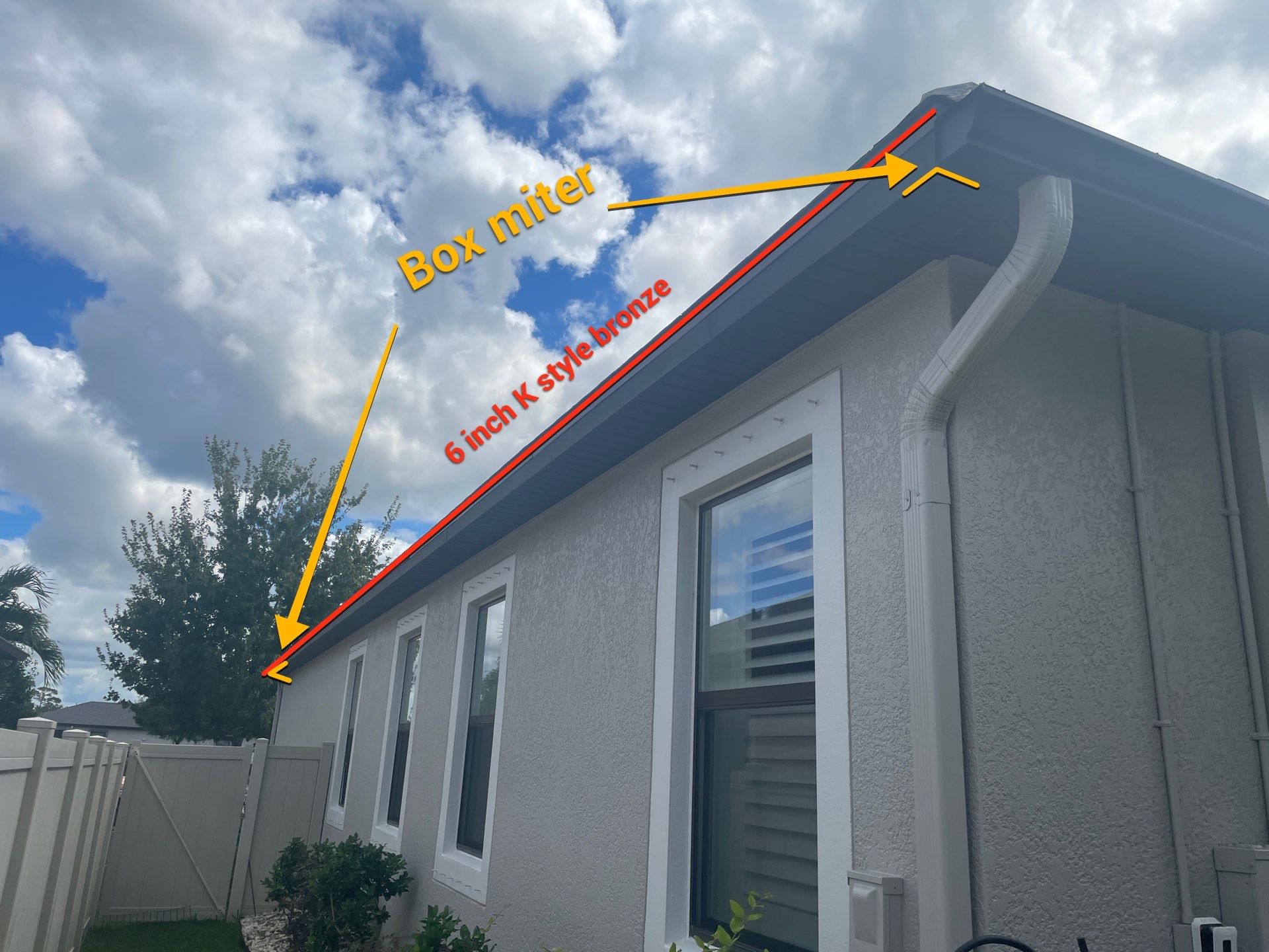 K-Style Seamless Gutter Installation in Bradenton FL by Gutter Professors
