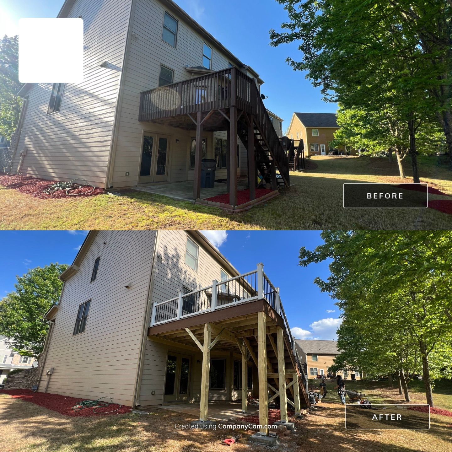 Custom Deck Replacement and Expansion with Composite Materials in Acworth by Swift Home Renovations