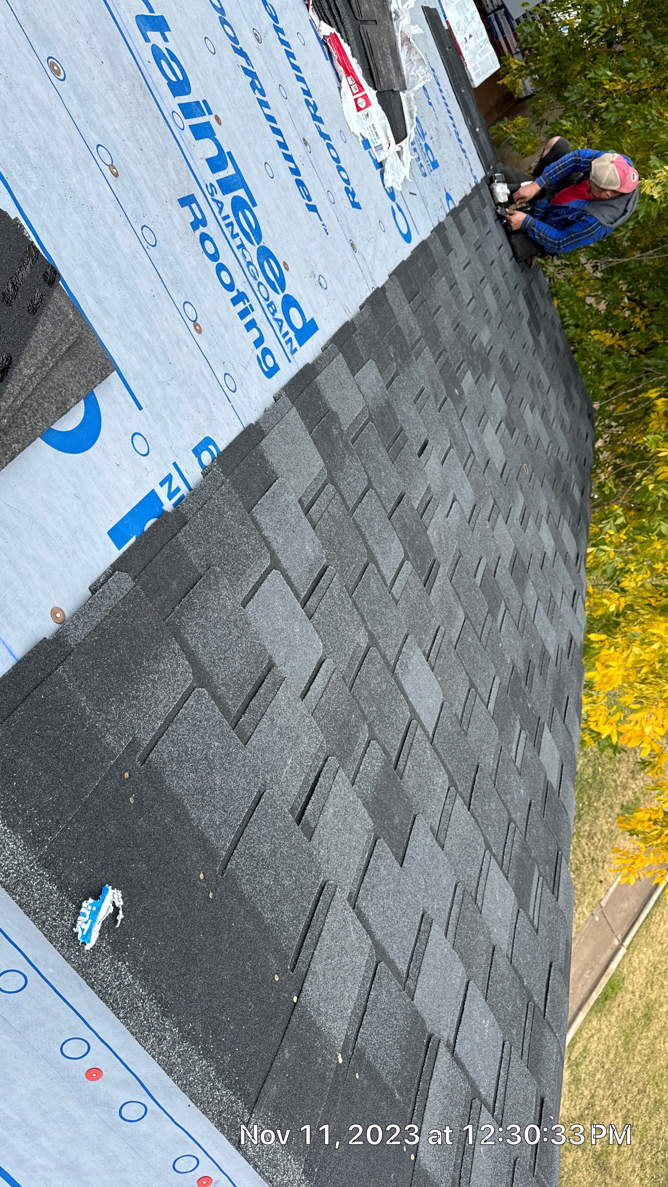 Commercial Roofing Installation using Certainteed Belmont IR by Castillo Roofing