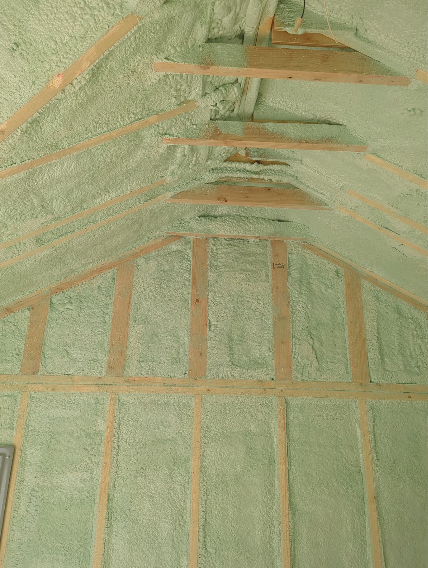 Exterior Walls using Closed Cell Spray Foam by NYS Foam & Energy