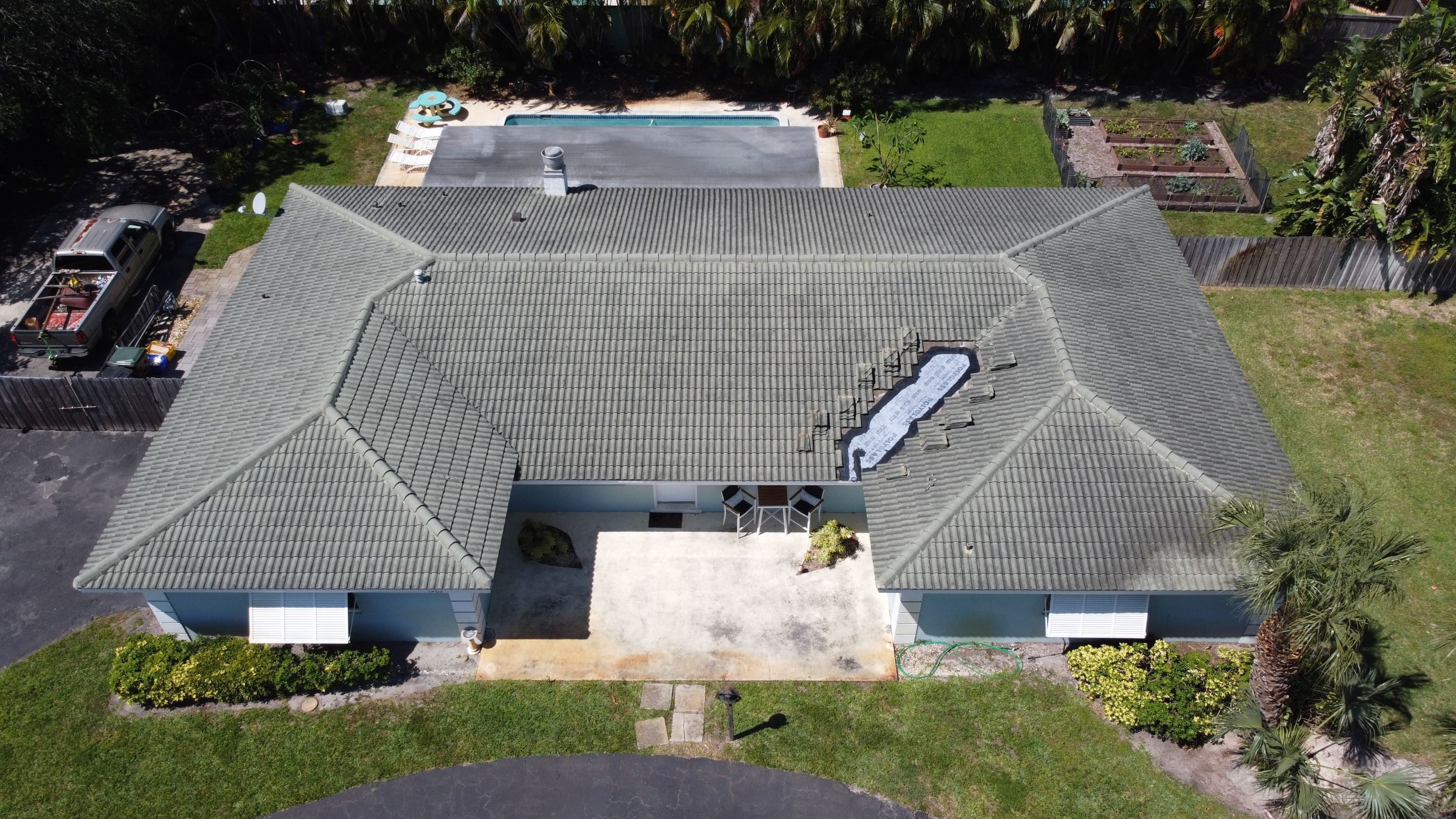 Residential Roofing Installation using 1" Nail strip metal roof by BLUES BROTHERS ROOFING