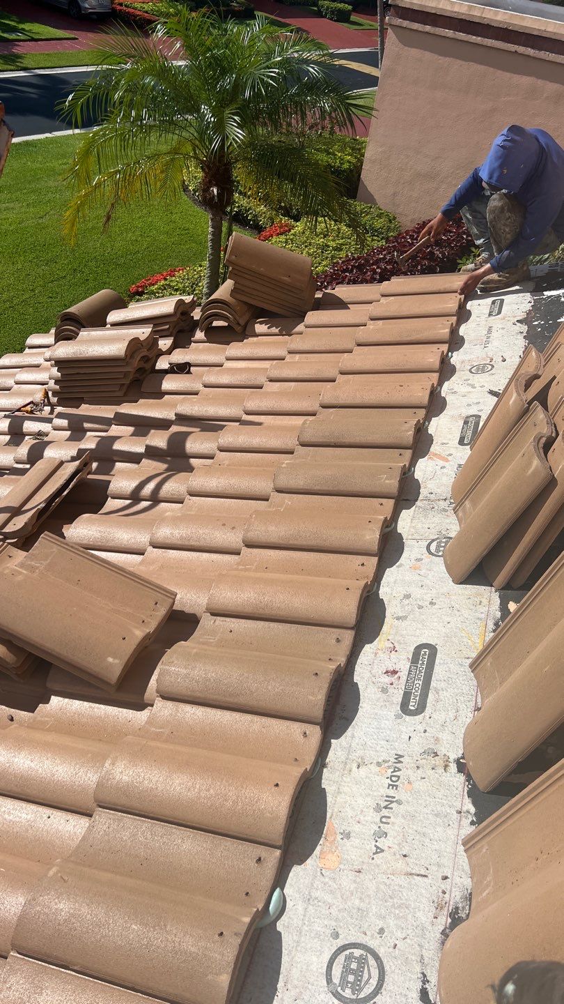 Complete Chimney Rebuild + Tile & Flat Re-Roof  by Morton Roofing, Inc.