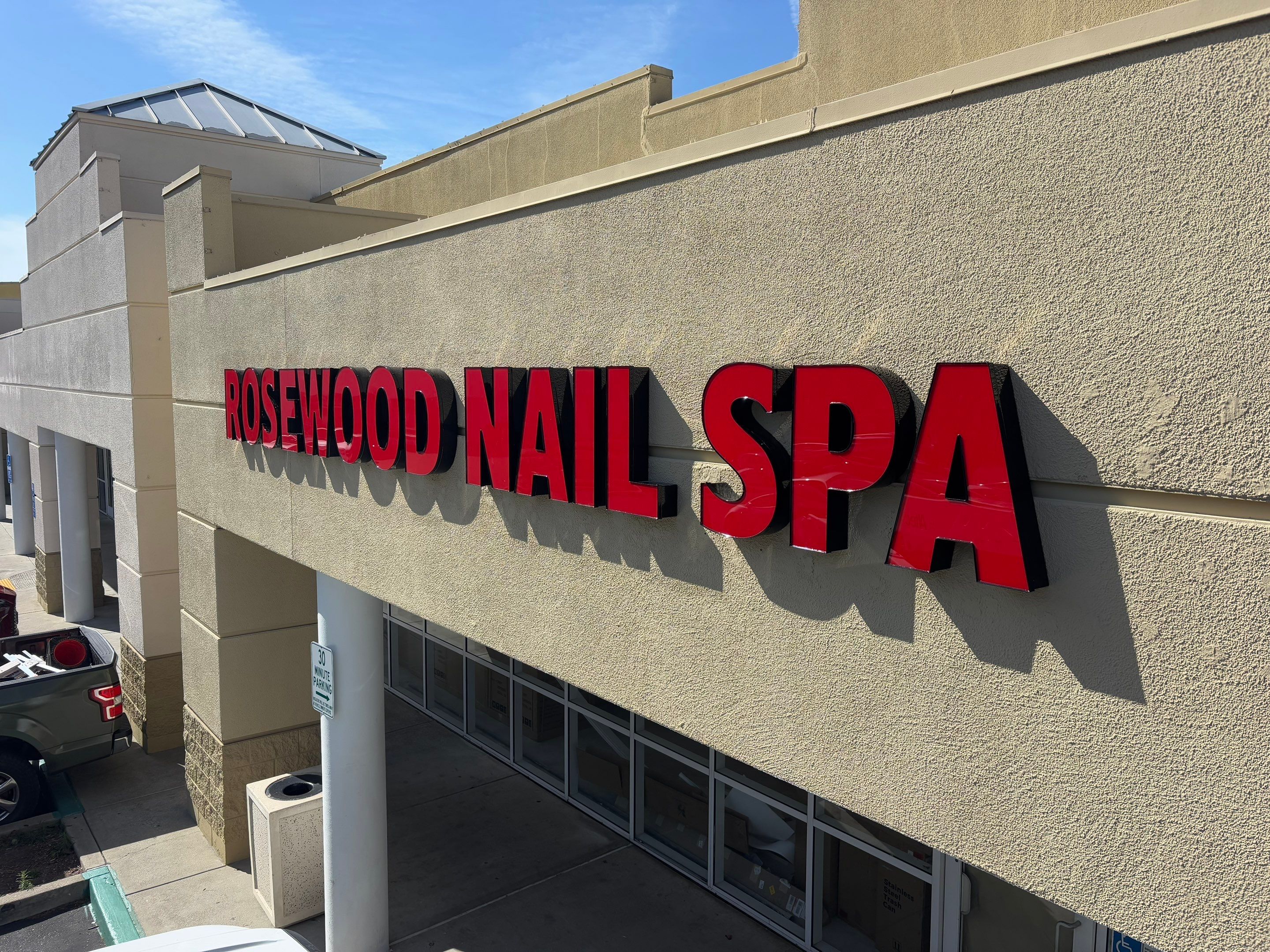 Spa LED Channel Letter Signage Installation by City Signs